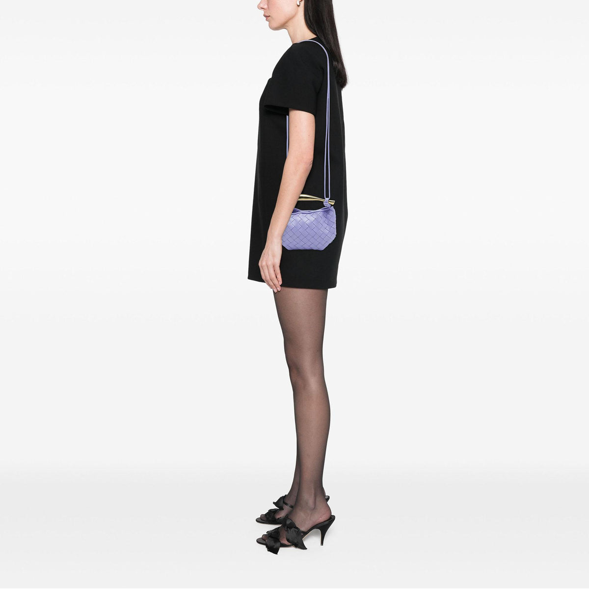 Bottega Veneta Baby Lambskin Intrecciato Sardine Bag