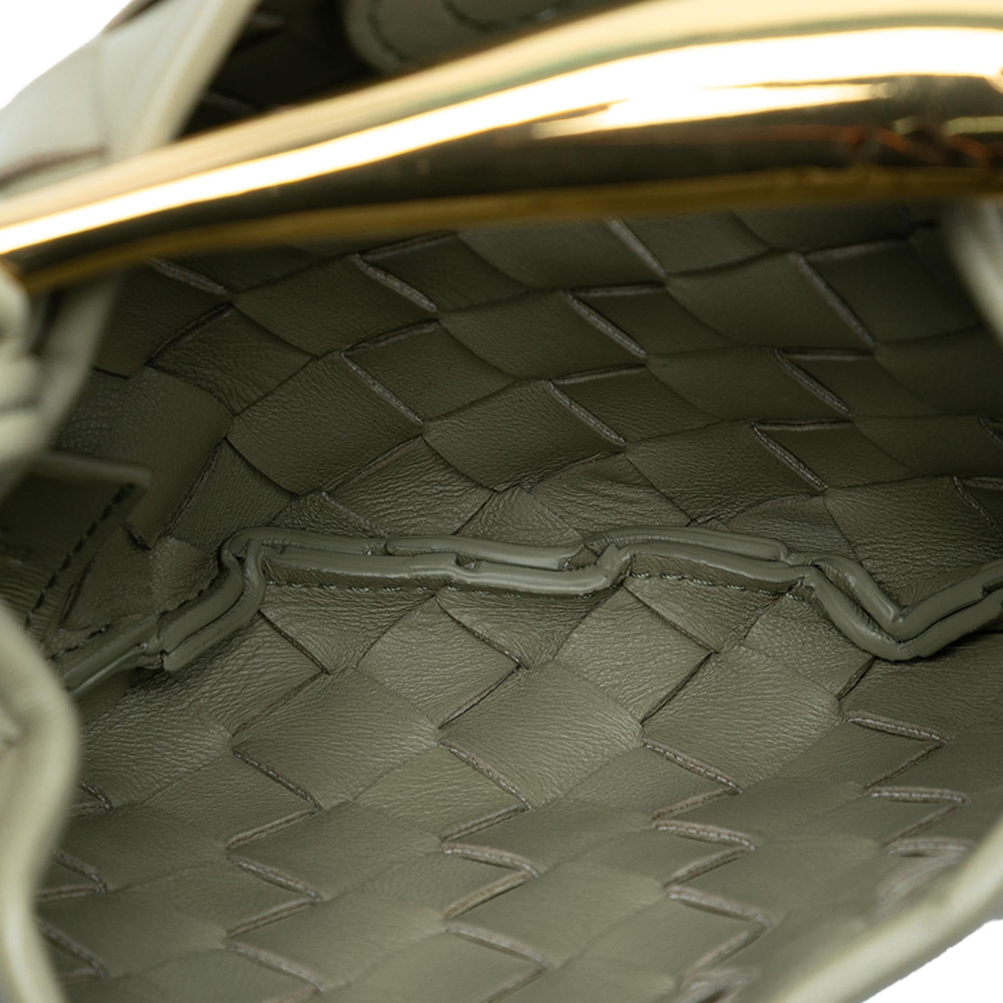 Bottega Veneta Baby Lambskin Intrecciato Sardine