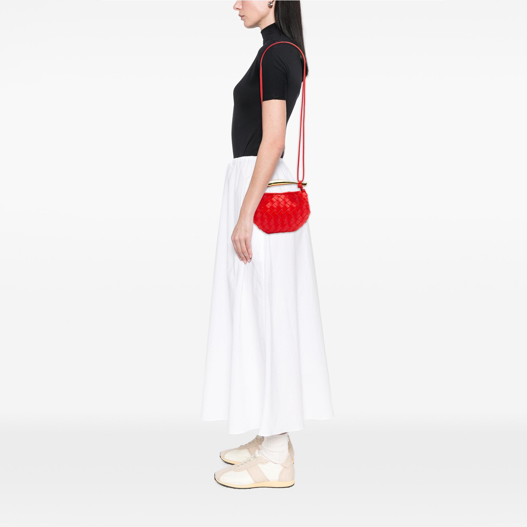 Bottega Veneta Baby Lambskin Intrecciato Sardine