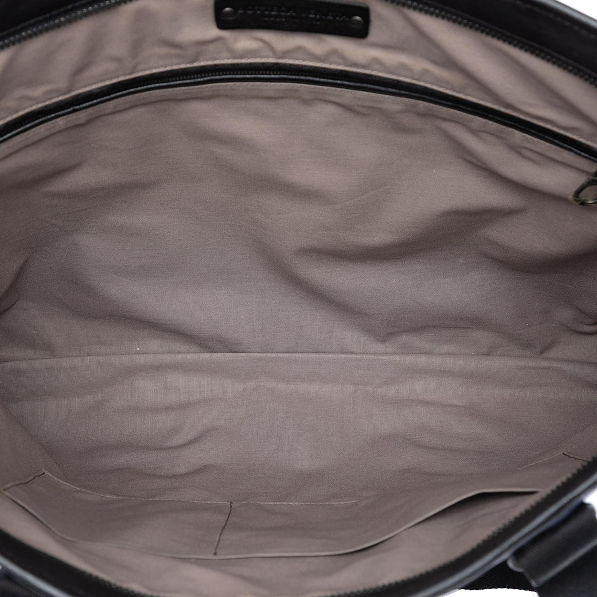 Bottega Veneta Bicolor Intrecciato Trimmed Nappa Business Bag