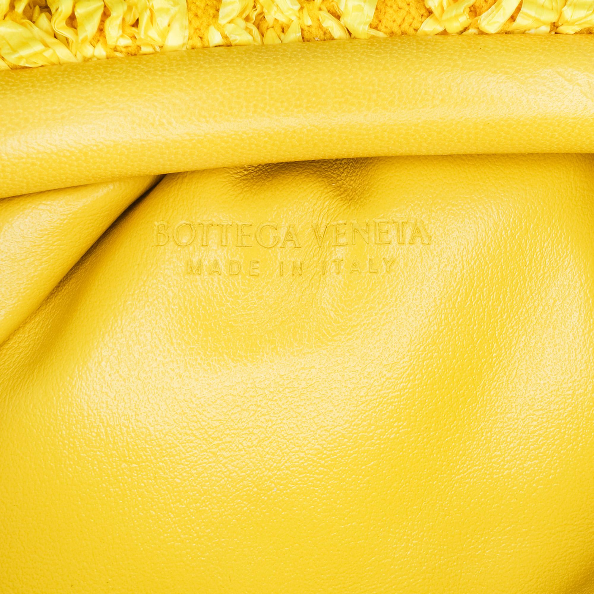 Bottega Veneta Boucle Raffia The Mini Pouch