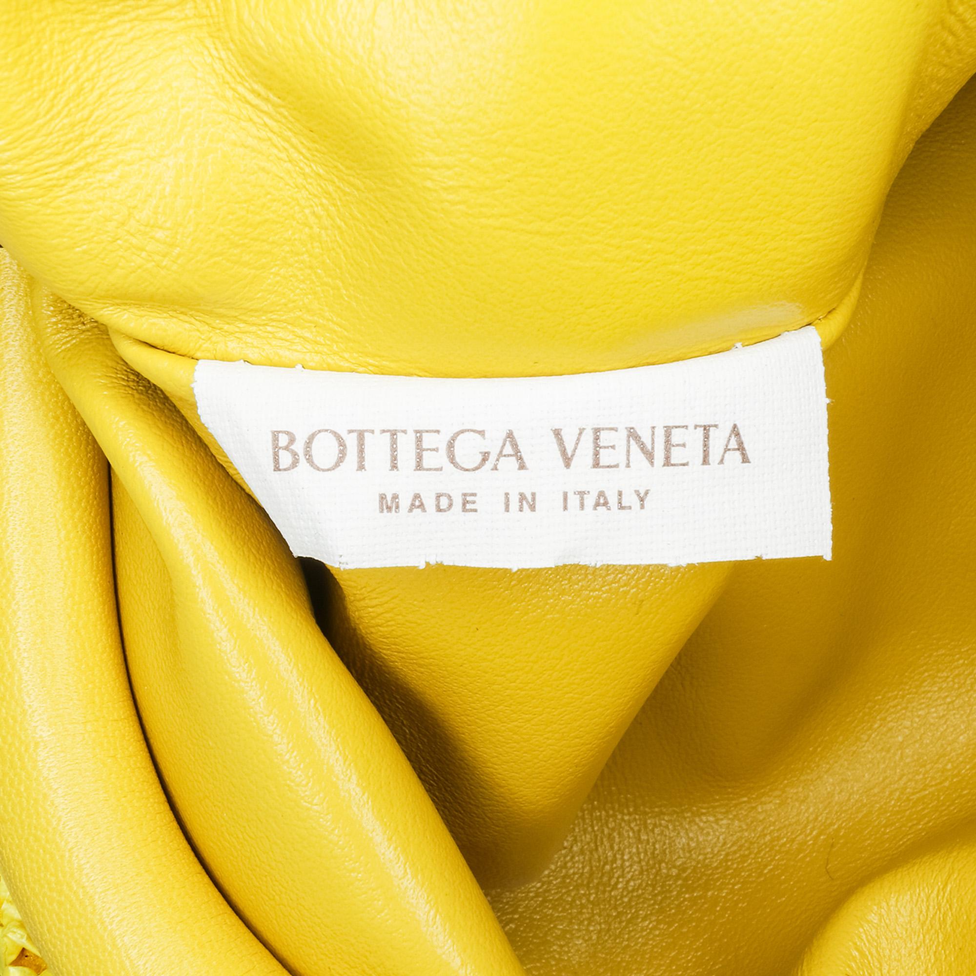 Bottega Veneta Boucle Raffia The Mini Pouch