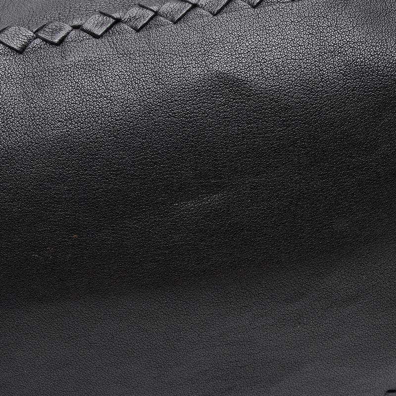 Bottega Veneta Buffalo Leather Satchel (SHF-W1iSWN)