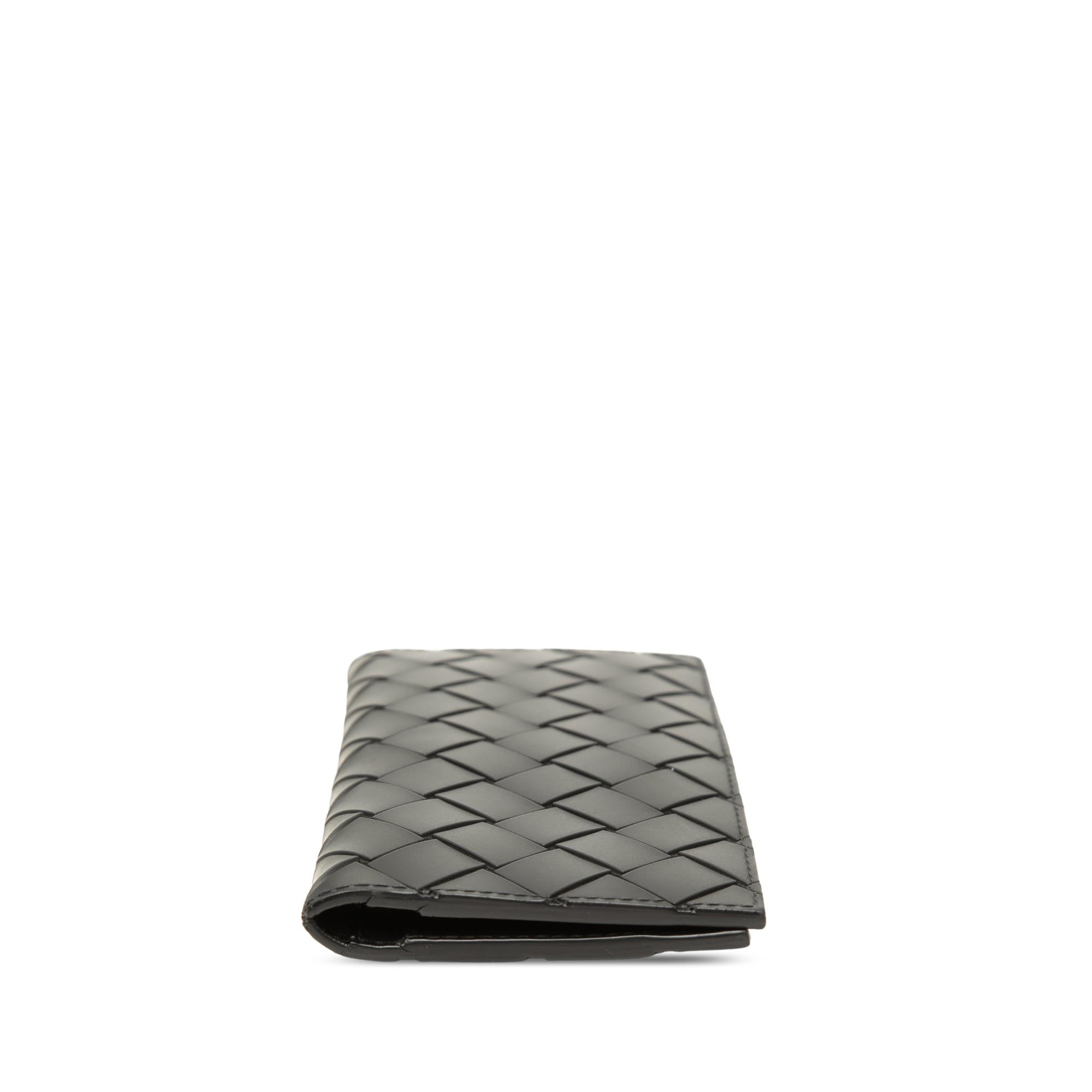 Bottega Veneta Calfskin Intrecciato Bifold Long Wallet
