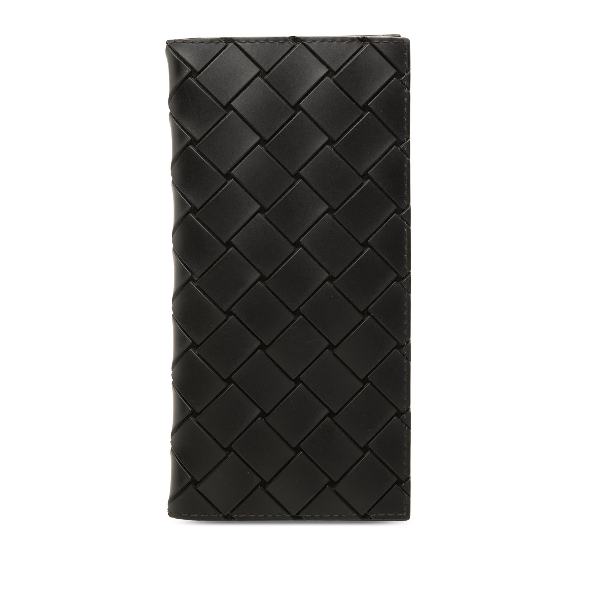 Bottega Veneta Calfskin Intrecciato Bifold Long Wallet