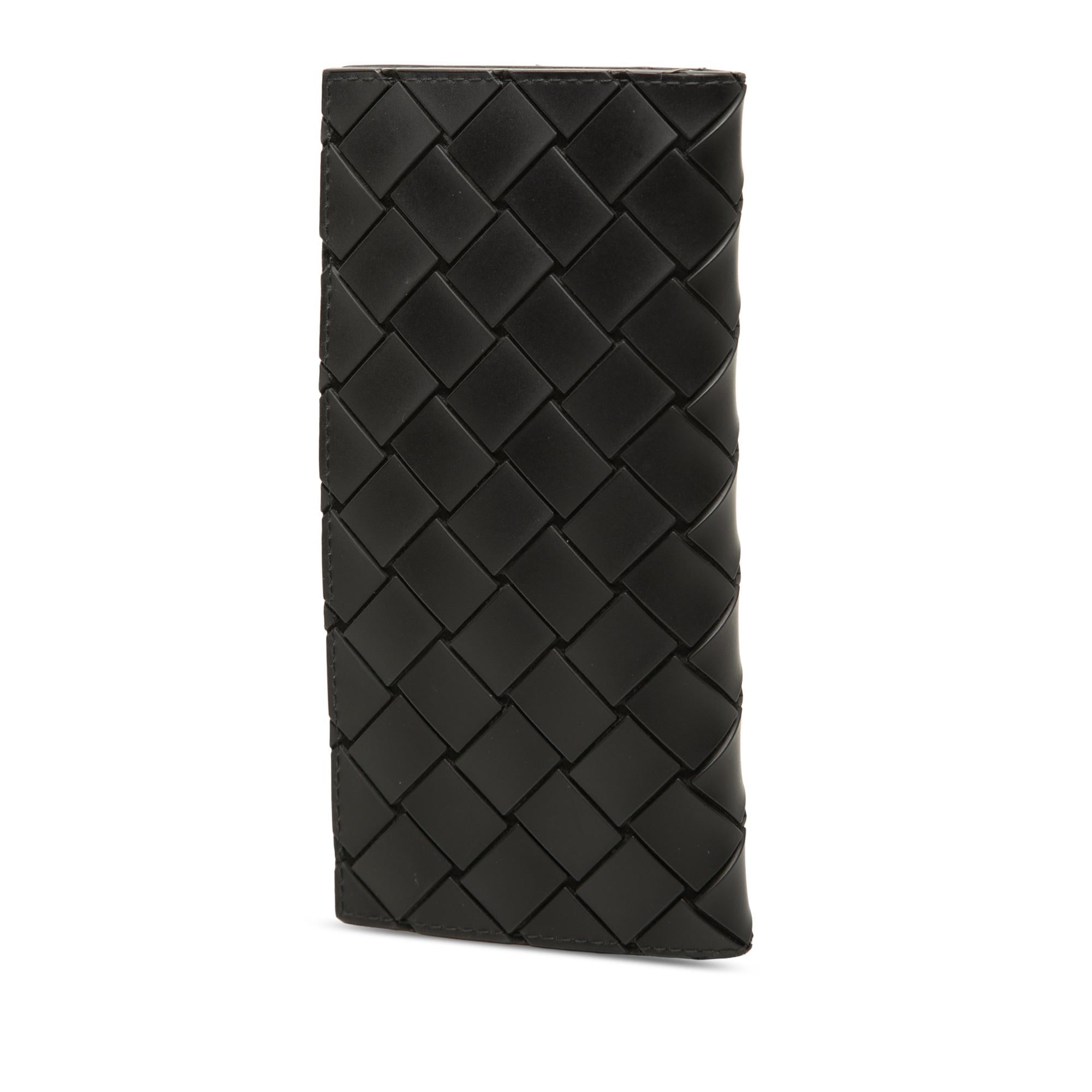Bottega Veneta Calfskin Intrecciato Bifold Long Wallet