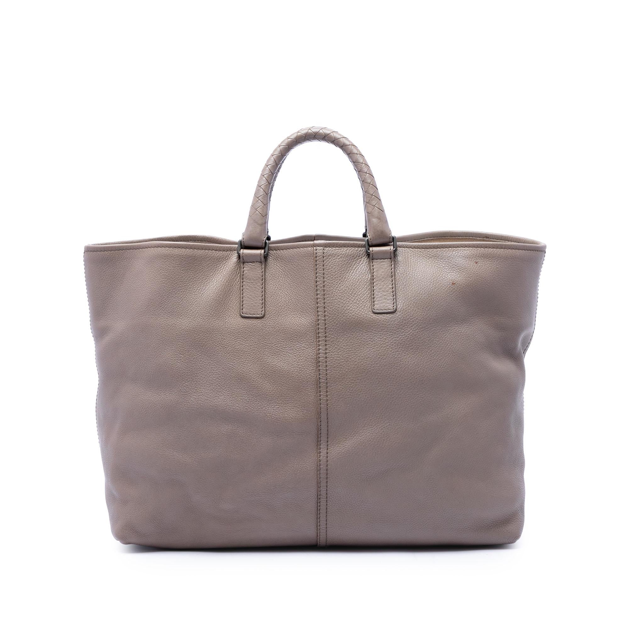 Bottega Veneta Calfskin Intrecciato Handle Tote