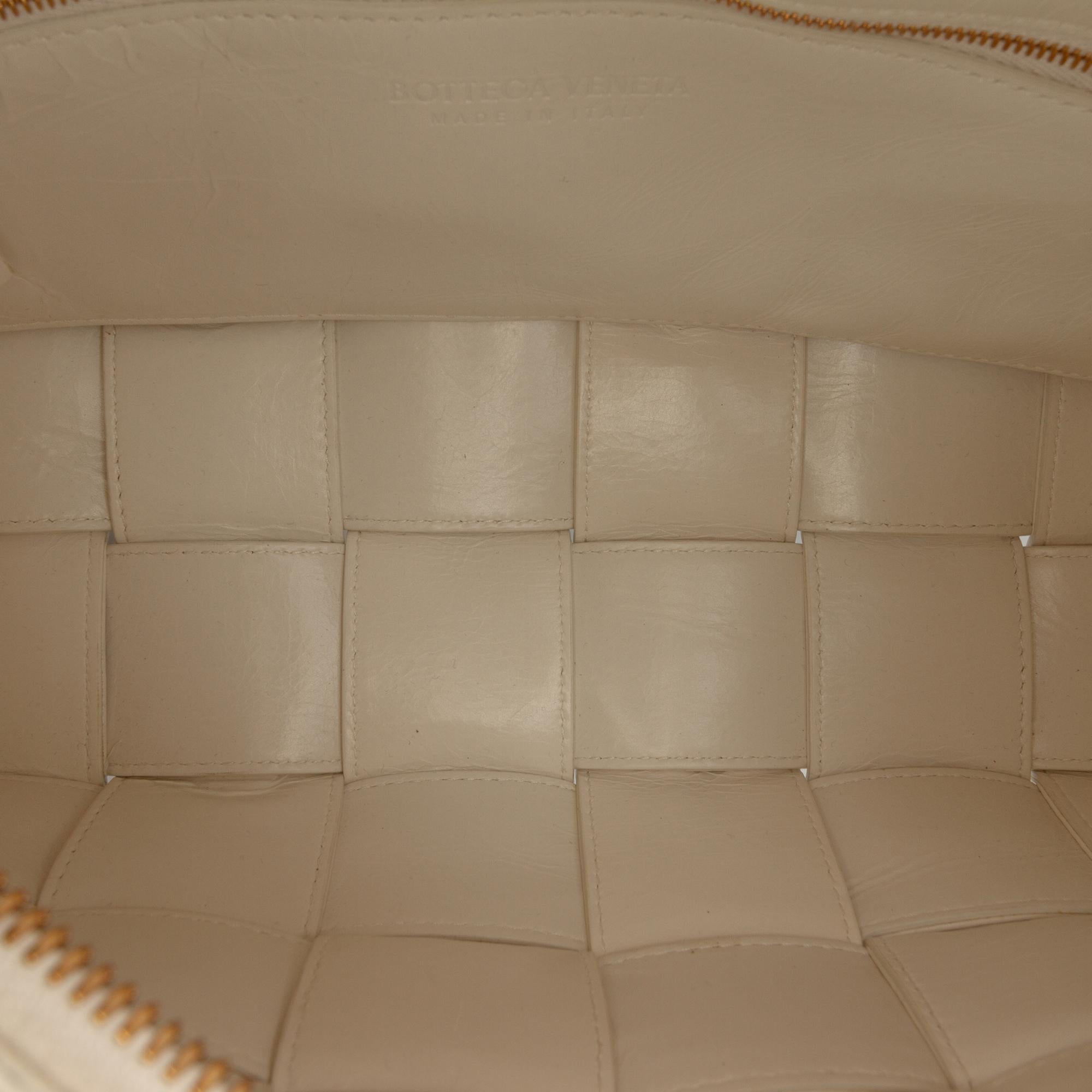 Bottega Veneta Calfskin Intreccio Plisse Cassette Shoulder Bag