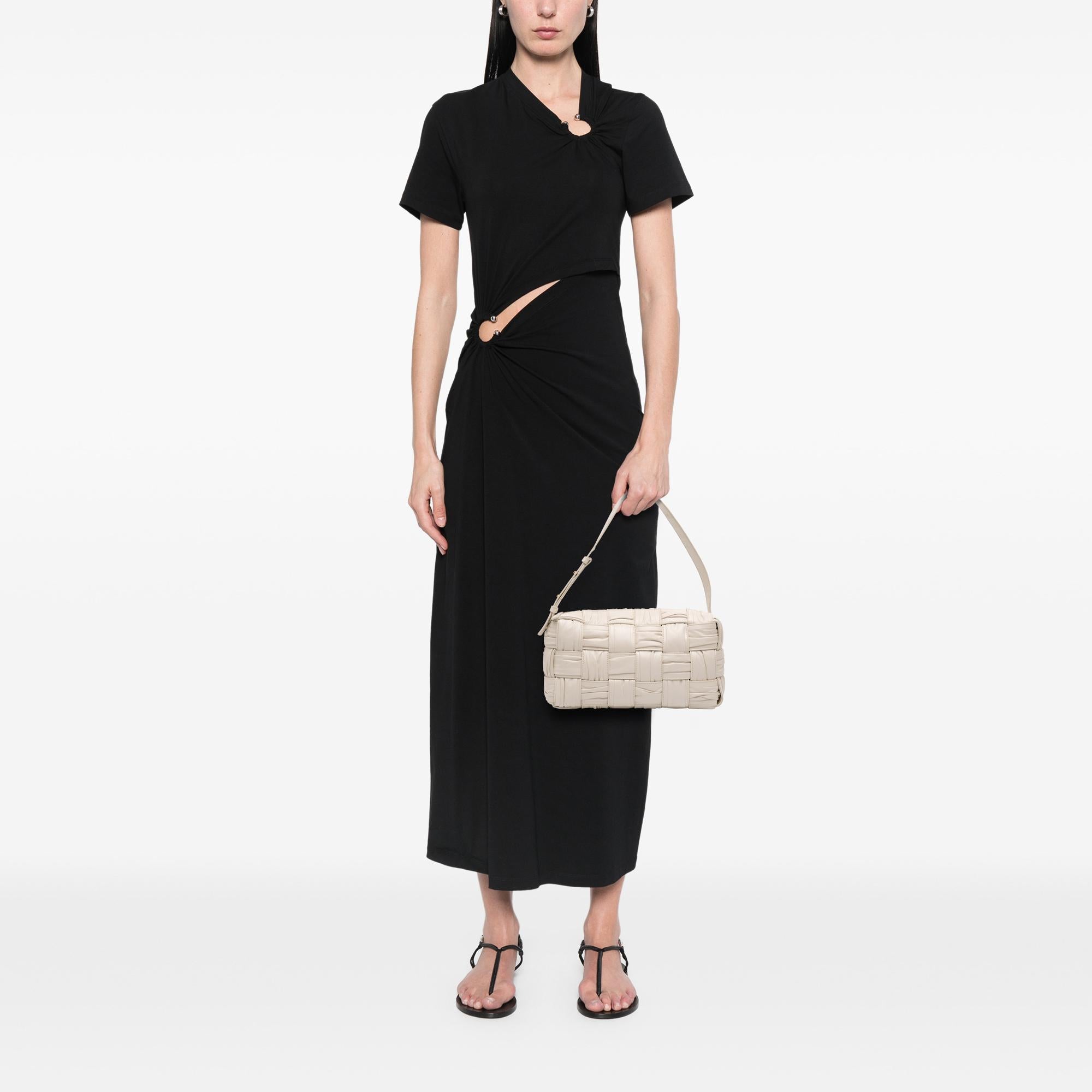 Bottega Veneta Calfskin Intreccio Plisse Cassette Shoulder Bag