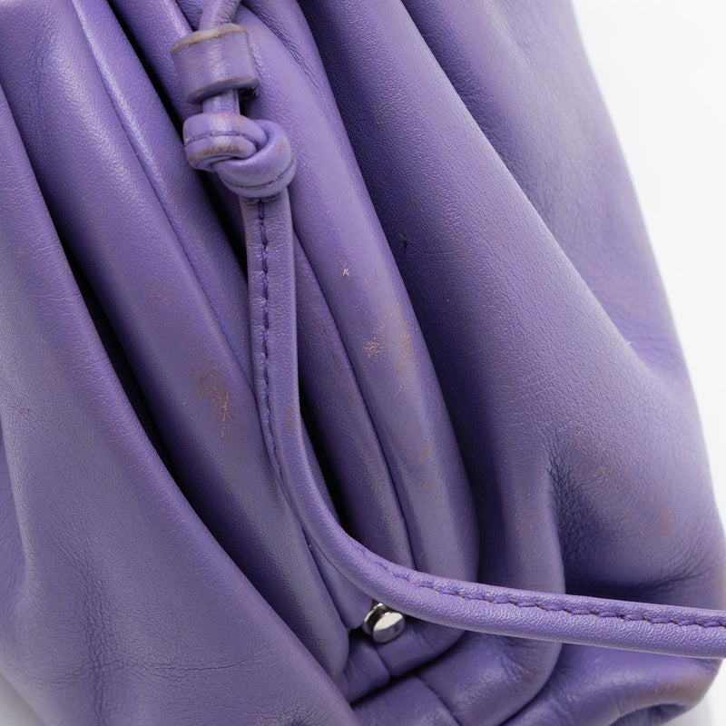 Bottega Veneta Purple Intrecciato 'The Mini Pouch' Clutch
