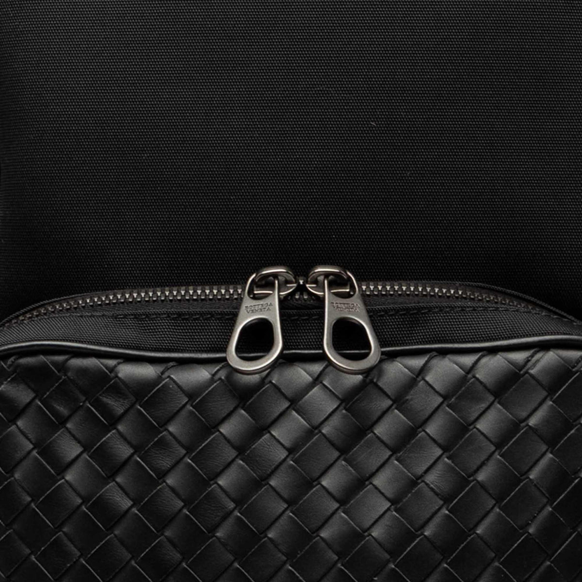 Bottega Veneta Canvas and Nappa Intrecciato Sling Bag