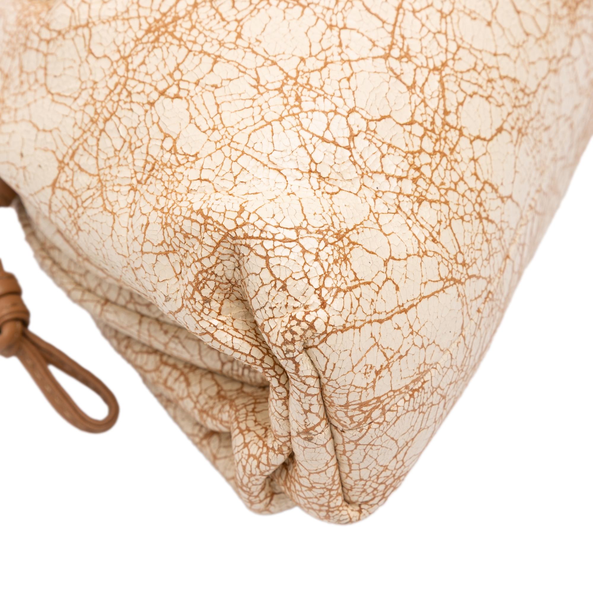 Bottega Veneta Crackled Calfskin The Mini Pouch Crossbody