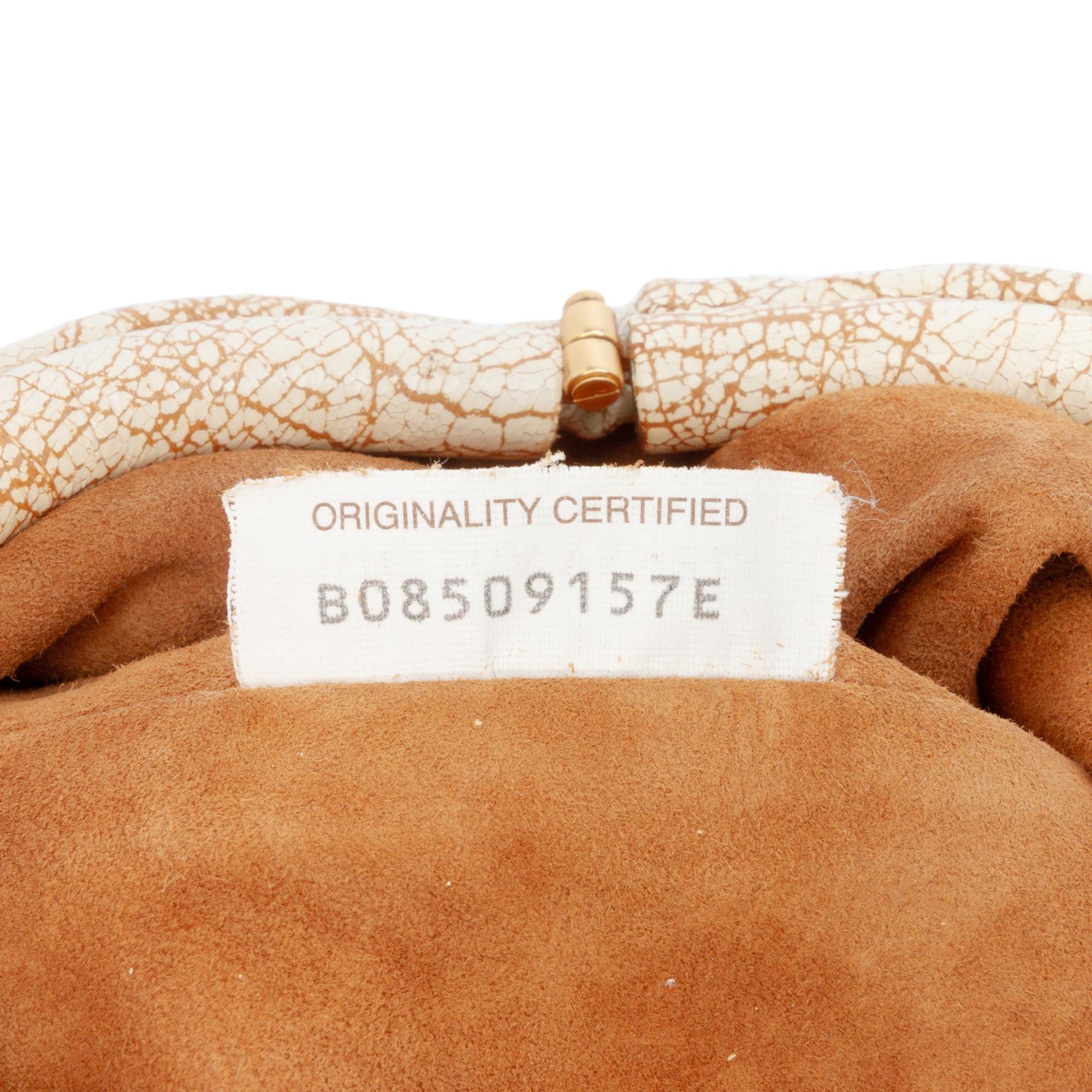 Bottega Veneta Crackled Calfskin The Mini Pouch Crossbody