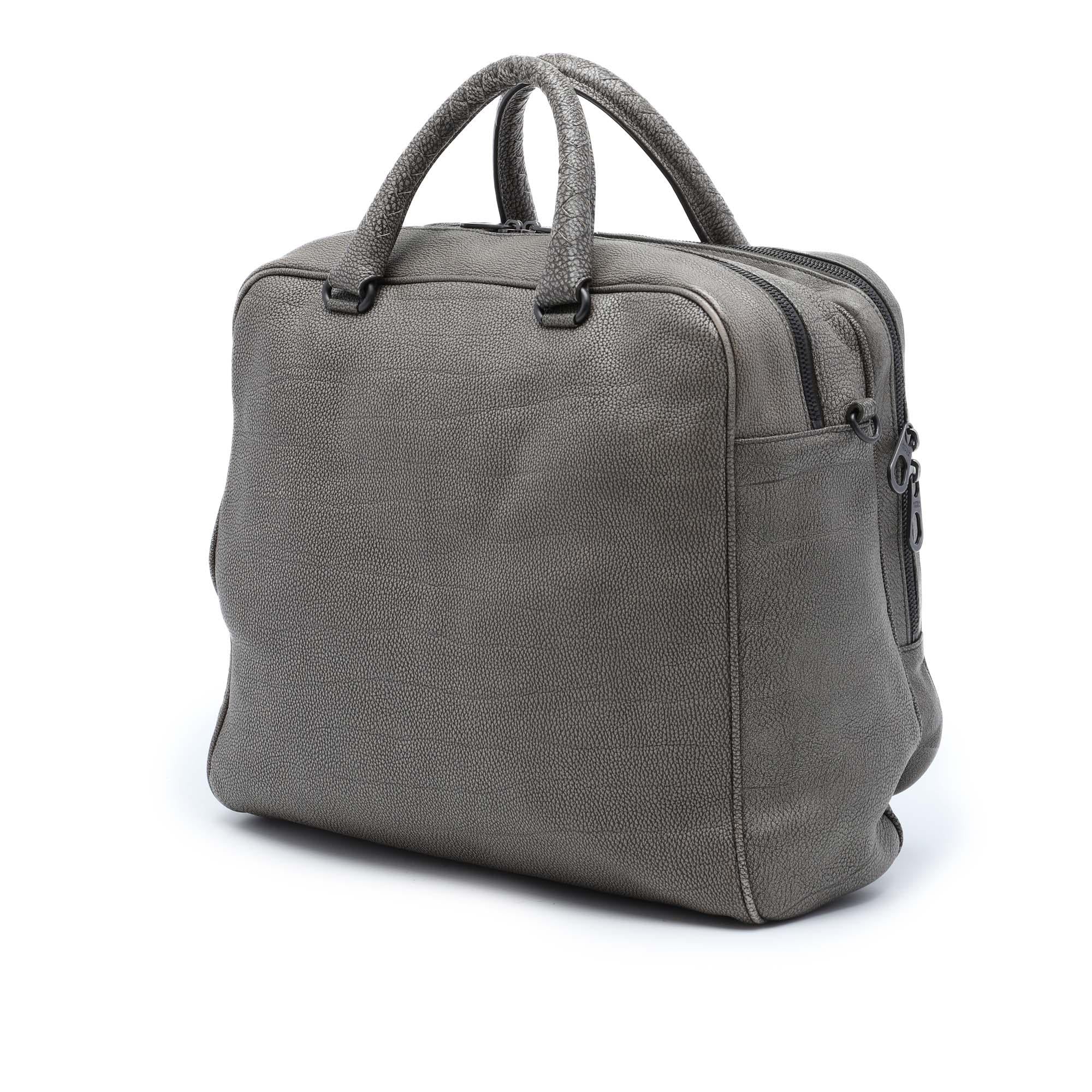 Bottega Veneta Grained Calfskin Intrecciato Business Bag