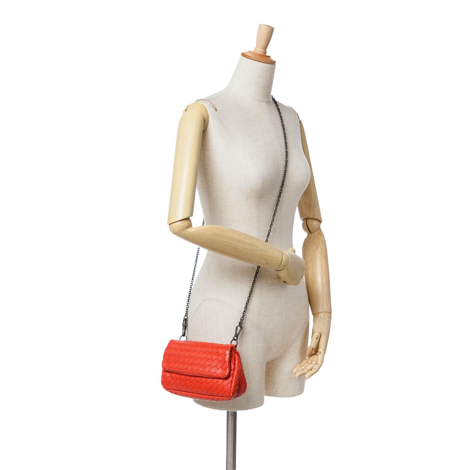 Bottega Veneta Intrecciato Chain Flap Crossbody