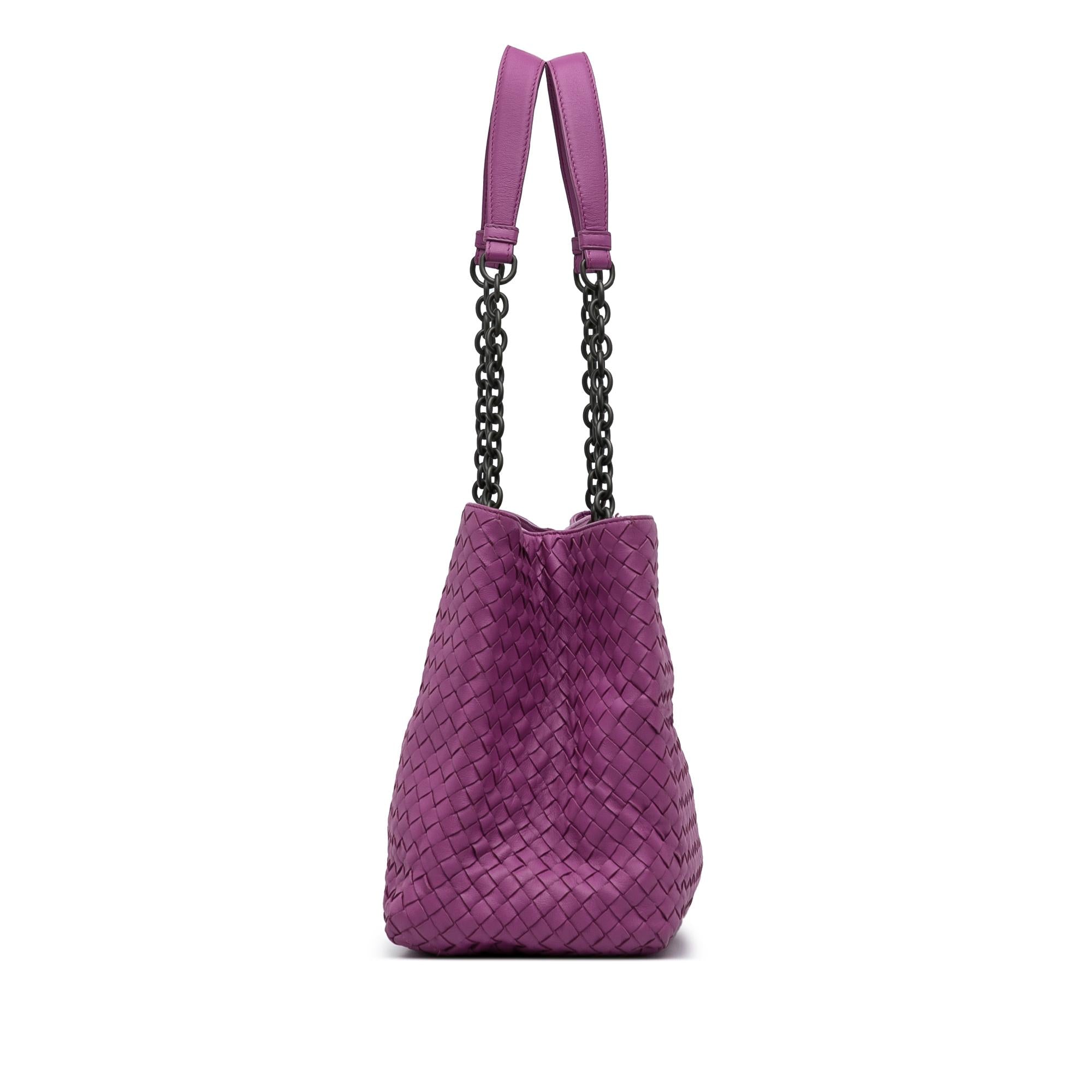 Bottega Veneta Intrecciato Chain Tote Bag (SHG-IICyab)