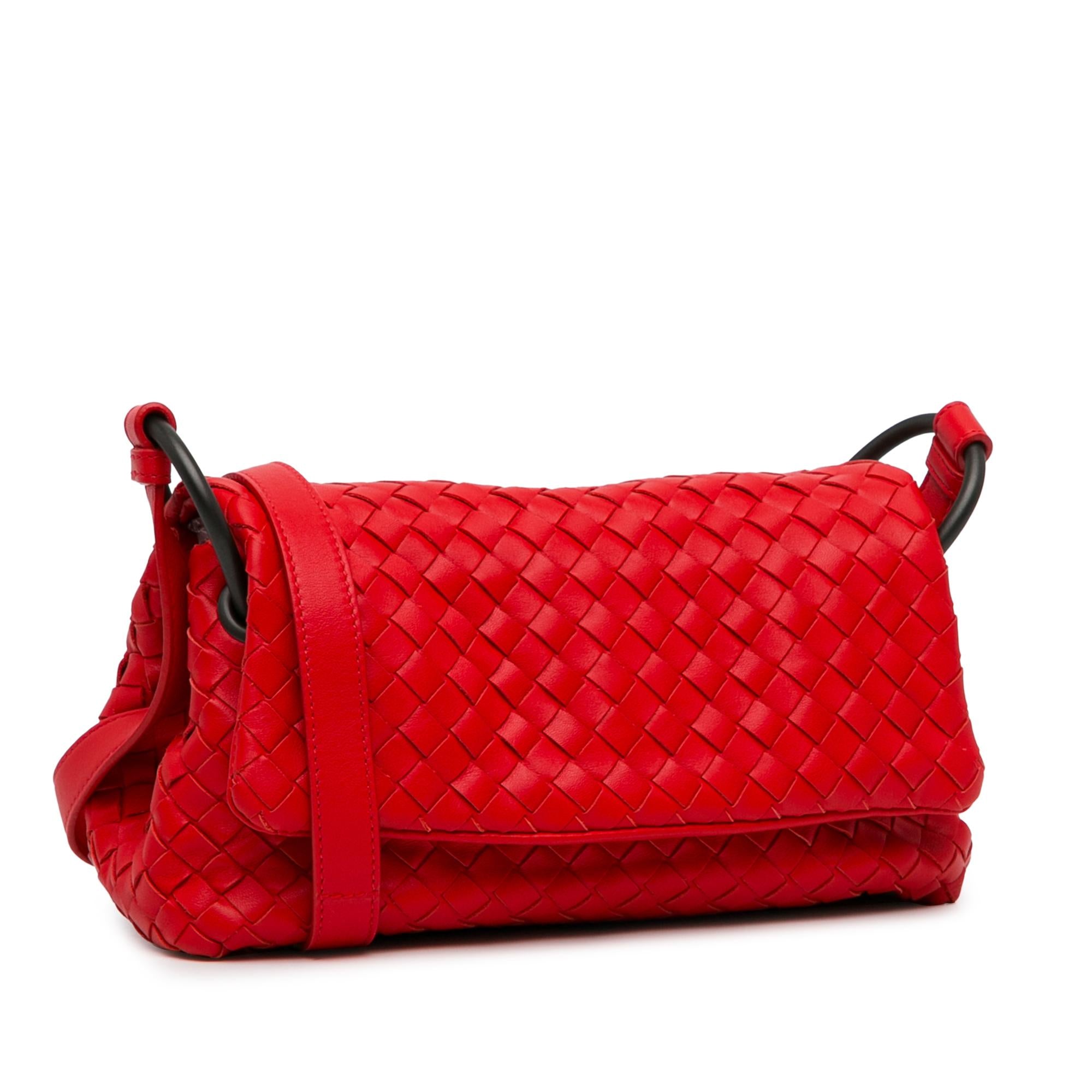 Bottega Veneta Intrecciato Flap Crossbody (SHG-XBGpUp)