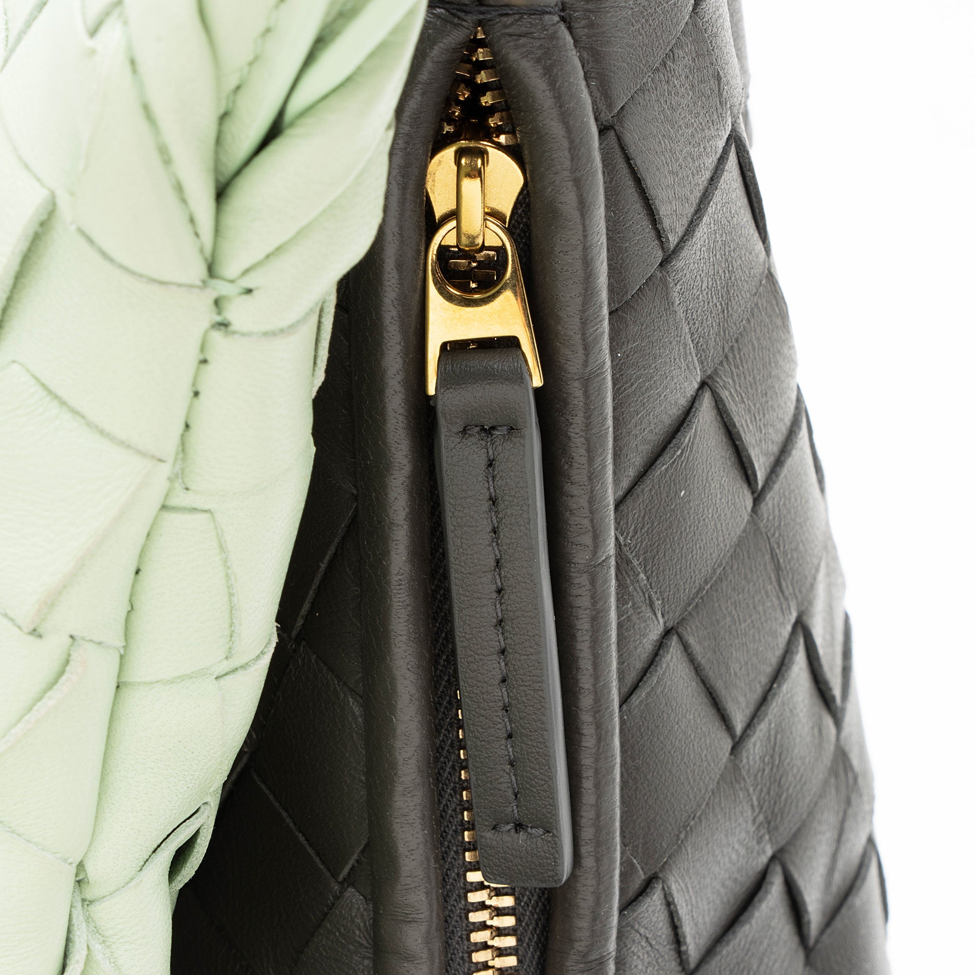 Bottega Veneta Intrecciato Leather Bicolor Gemelli Large Shoulder Bag