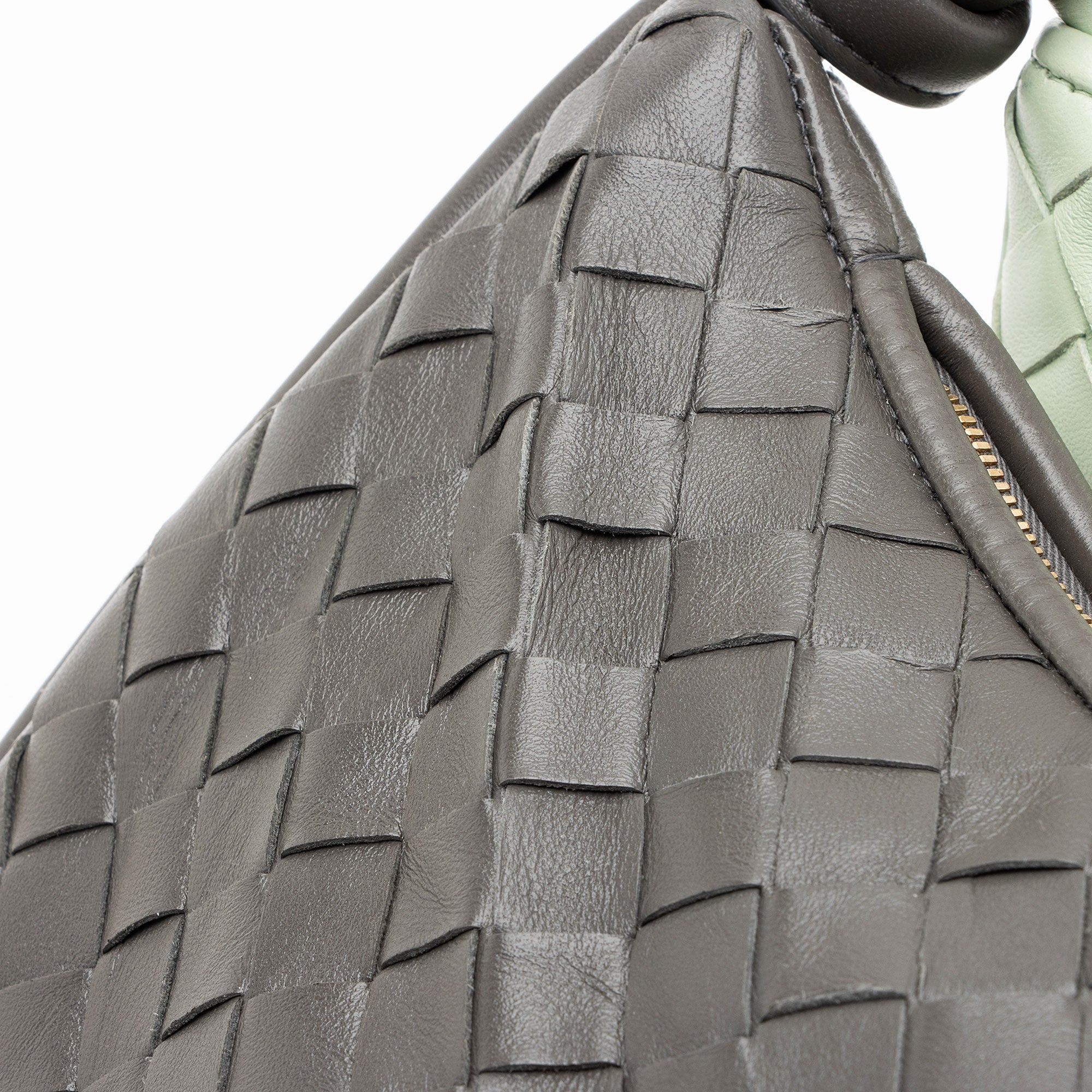 Bottega Veneta Intrecciato Leather Bicolor Gemelli Large Shoulder Bag