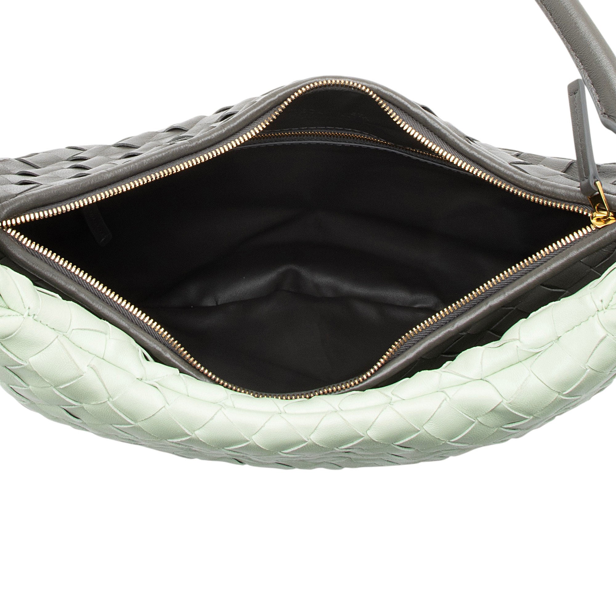 Bottega Veneta Intrecciato Leather Bicolor Gemelli Large Shoulder Bag