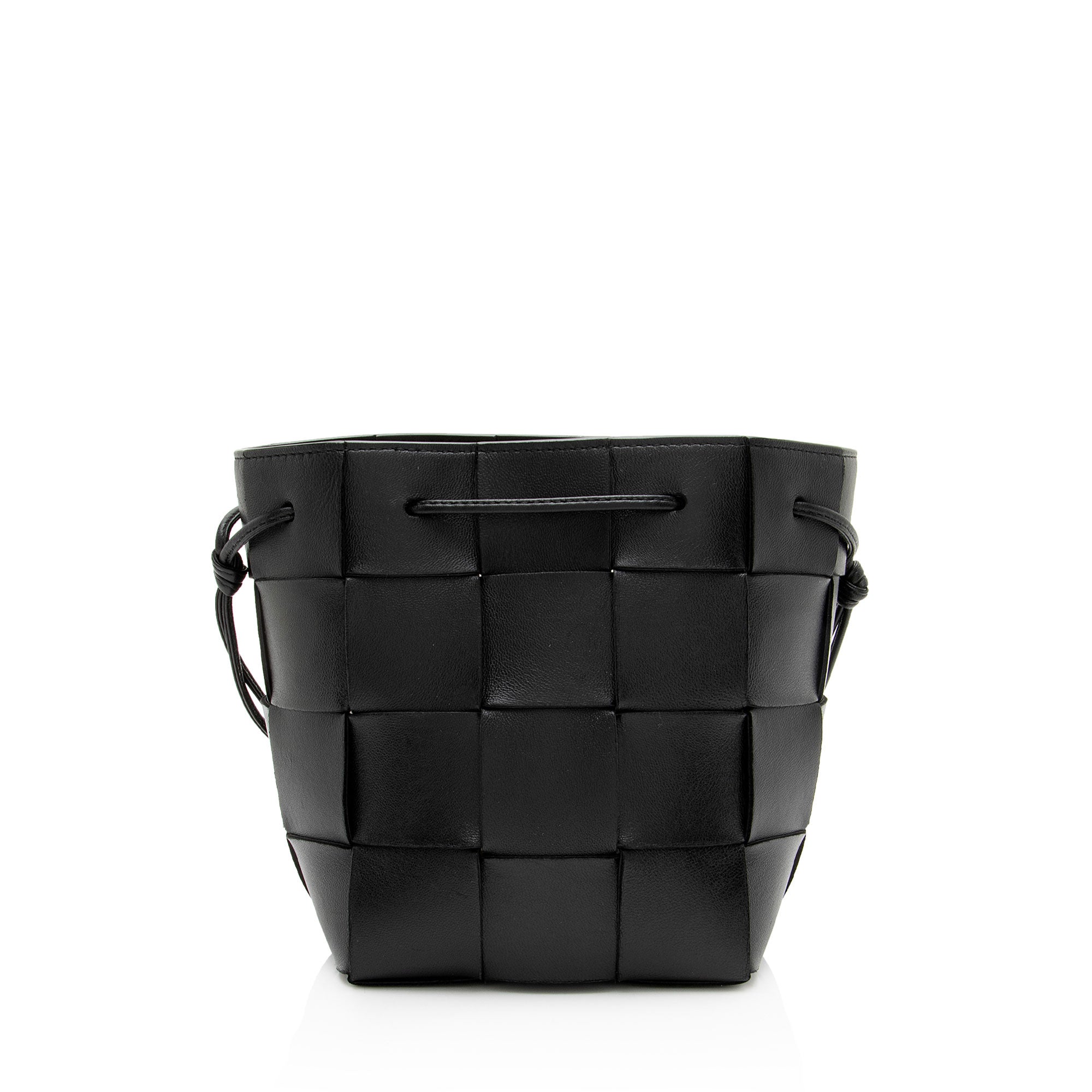 Bottega Veneta Intrecciato Leather Cassette Small Bucket Bag