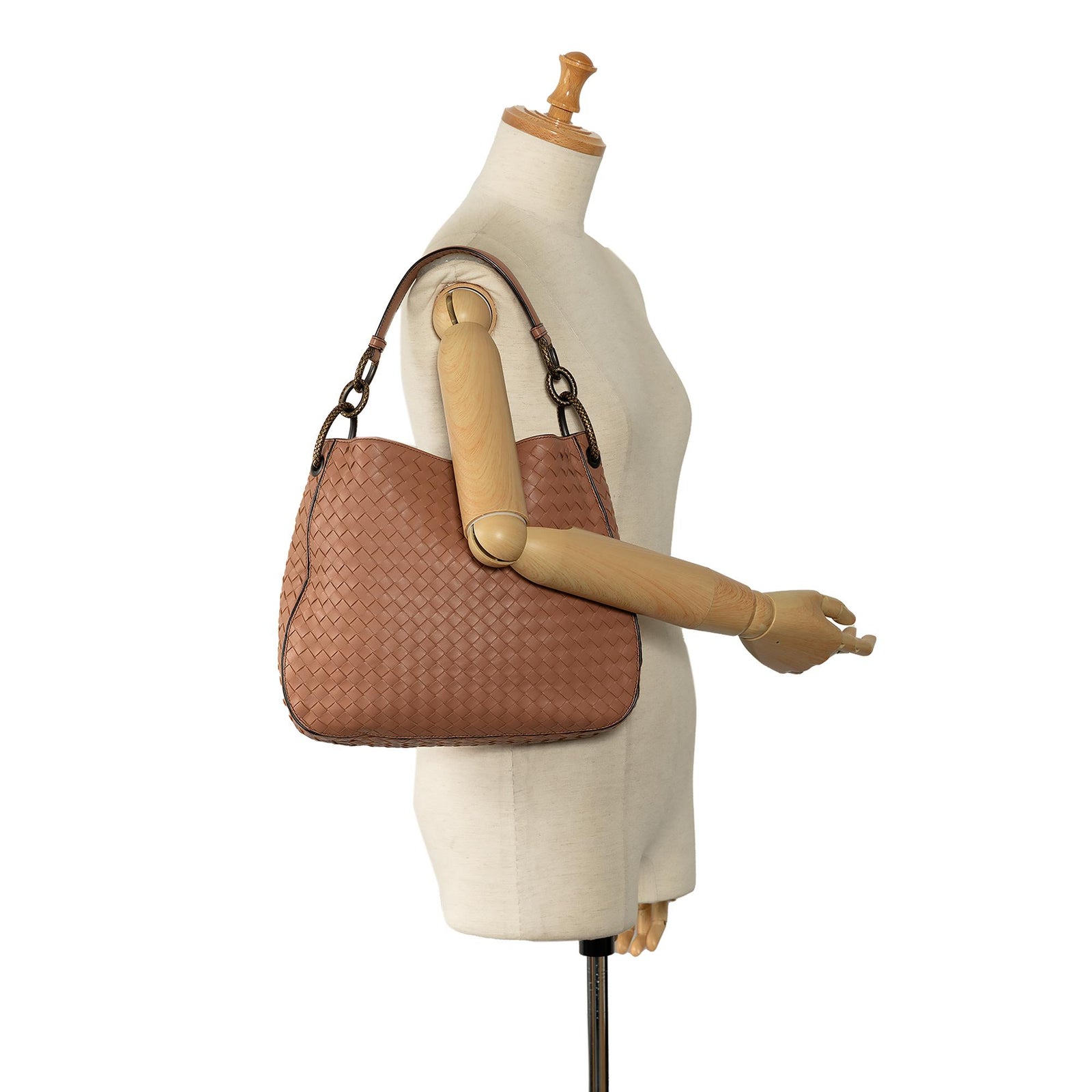 Bottega Veneta Intrecciato Loop Hobo Bag SHG v7SHR5 LuxeDH