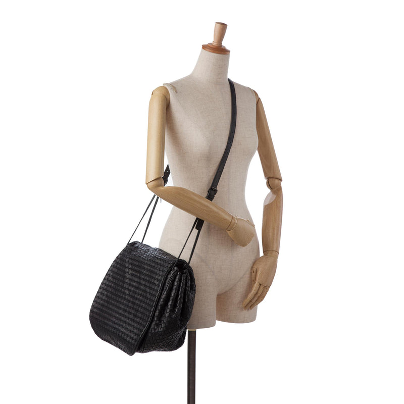 Bottega Veneta Intrecciato Nappa Crossbody Bag SHG neq37L LuxeDH