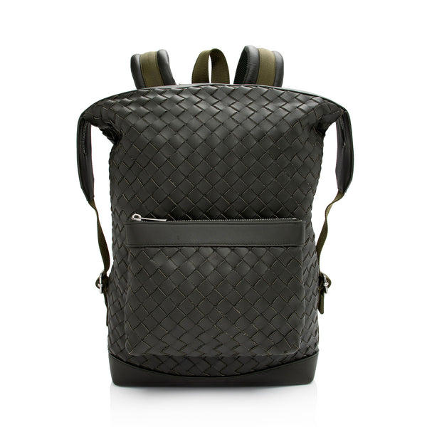 Bottega Veneta Intrecciato Nappa Front Pocket Backpack (SHF-oDyWm2)