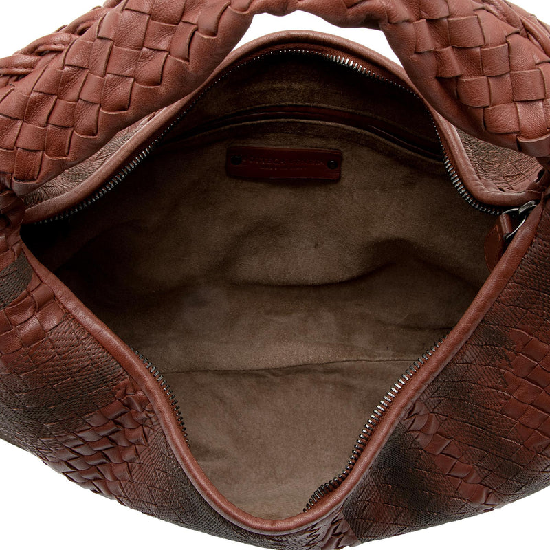 Bottega Veneta Intrecciato Nappa Leather Embroidered Large Hobo (SHF-5 –  LuxeDH