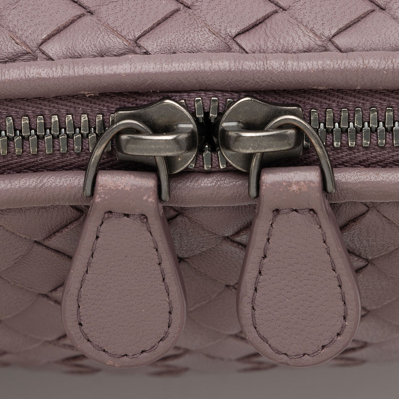 Bottega Veneta Nodini Crossbody Bag Intrecciato Nappa Small Pink 2419591