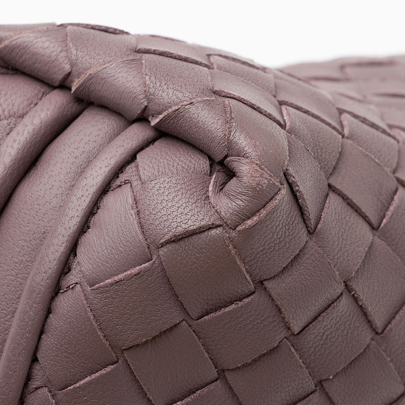 Banananina Product Review: Bottega Veneta Intrecciato Nappa Nodini  Crossbody Purple 