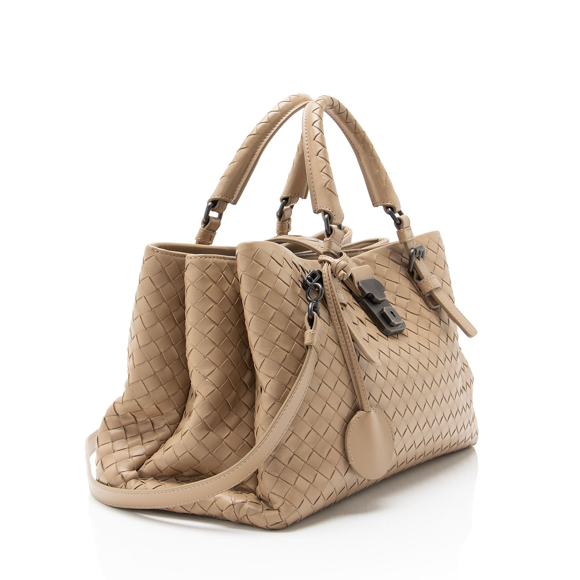 Bottega Veneta Intrecciato Nappa Roma Small Satchel