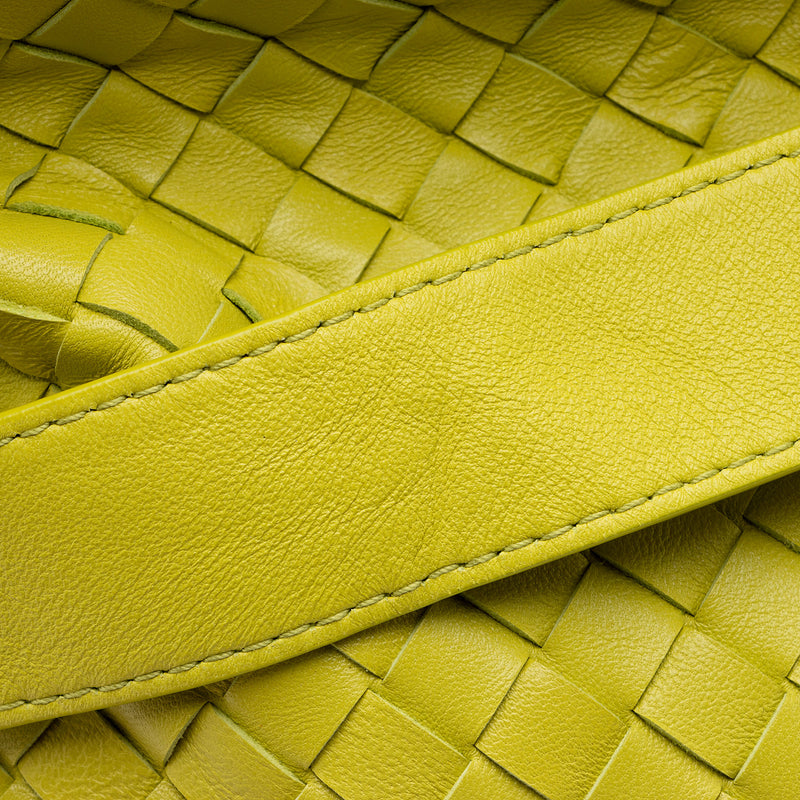 Bottega Veneta Yellow Intrecciato Woven Nappa Leather Medium