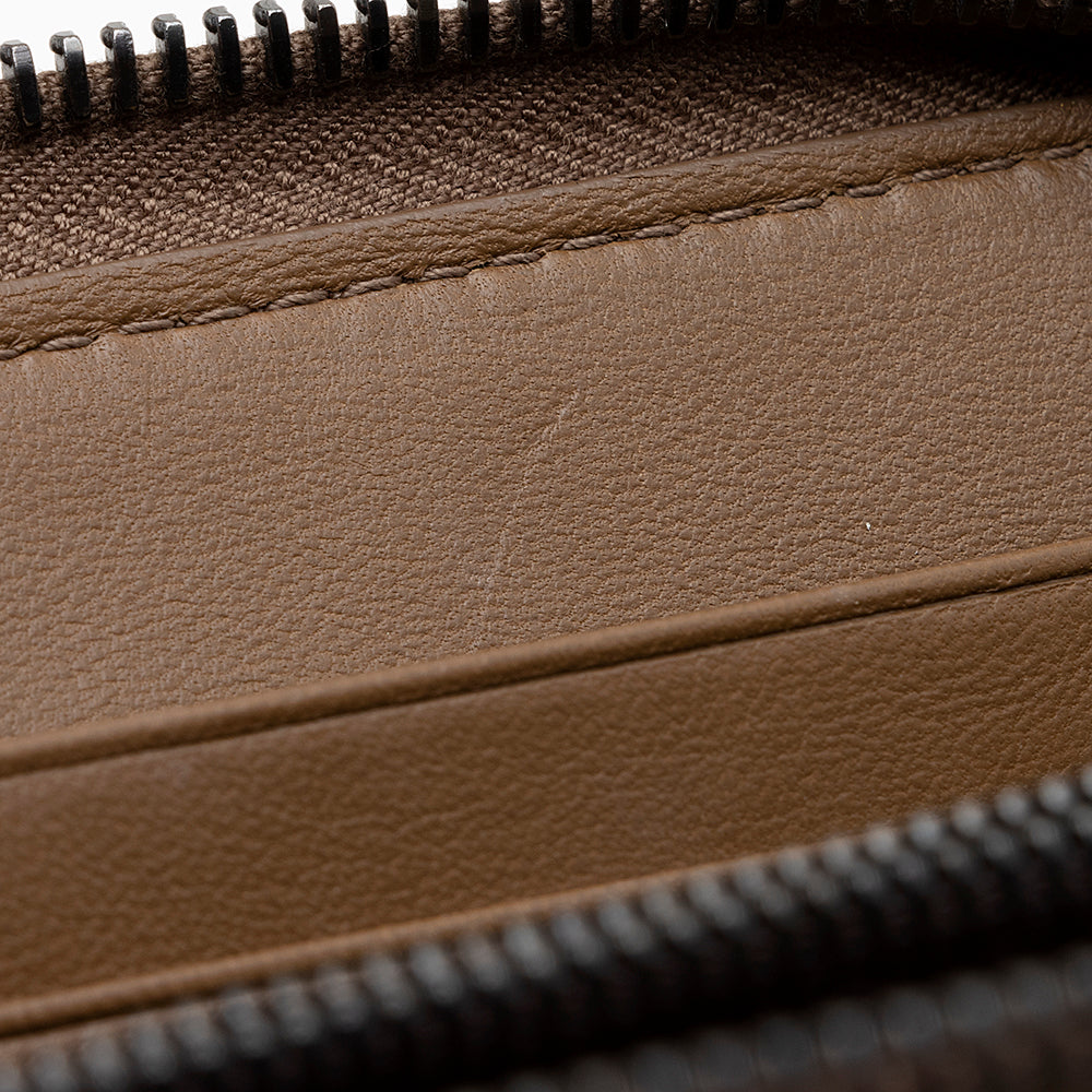 Bottega Veneta Intrecciato Nappa Zip Around Wallet (SHF-22153)