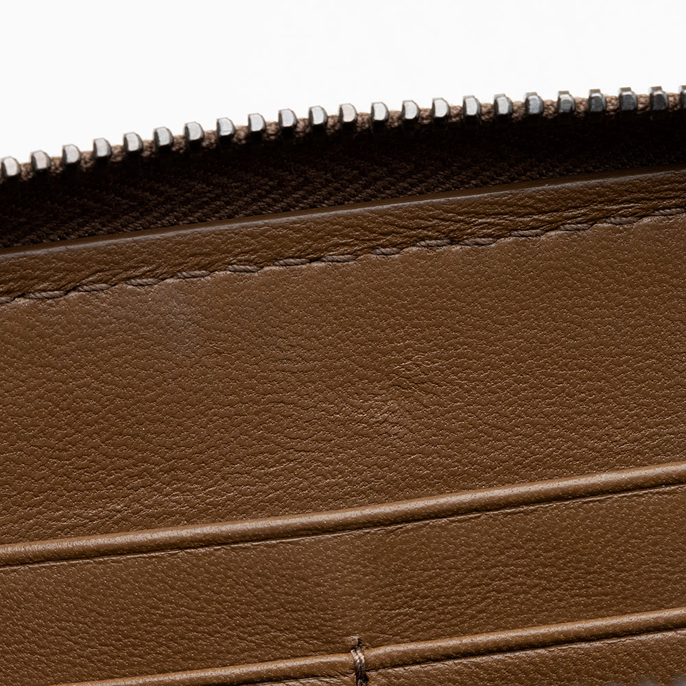 Bottega Veneta Intrecciato Nappa Zip Around Wallet (SHF-22153)