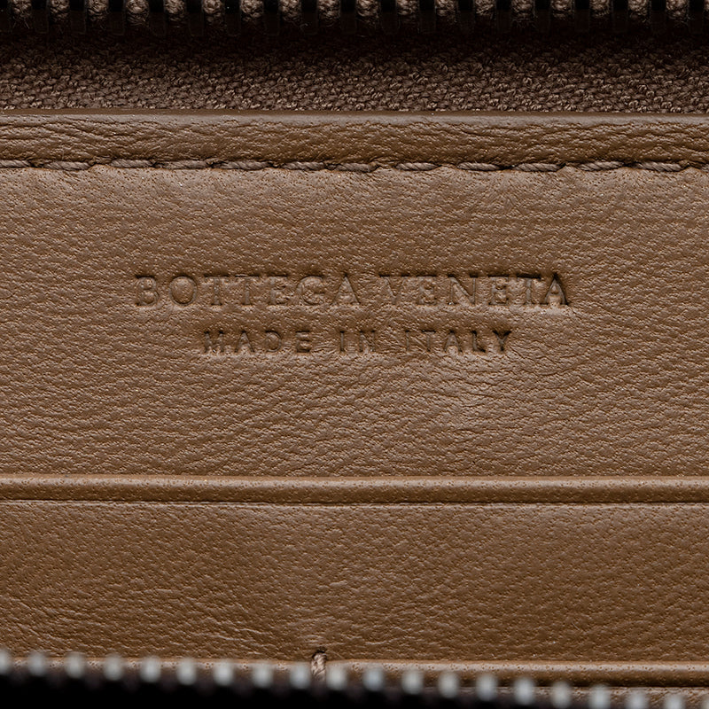 Bottega Veneta Intrecciato Nappa Zip Around Wallet (SHF-22153)