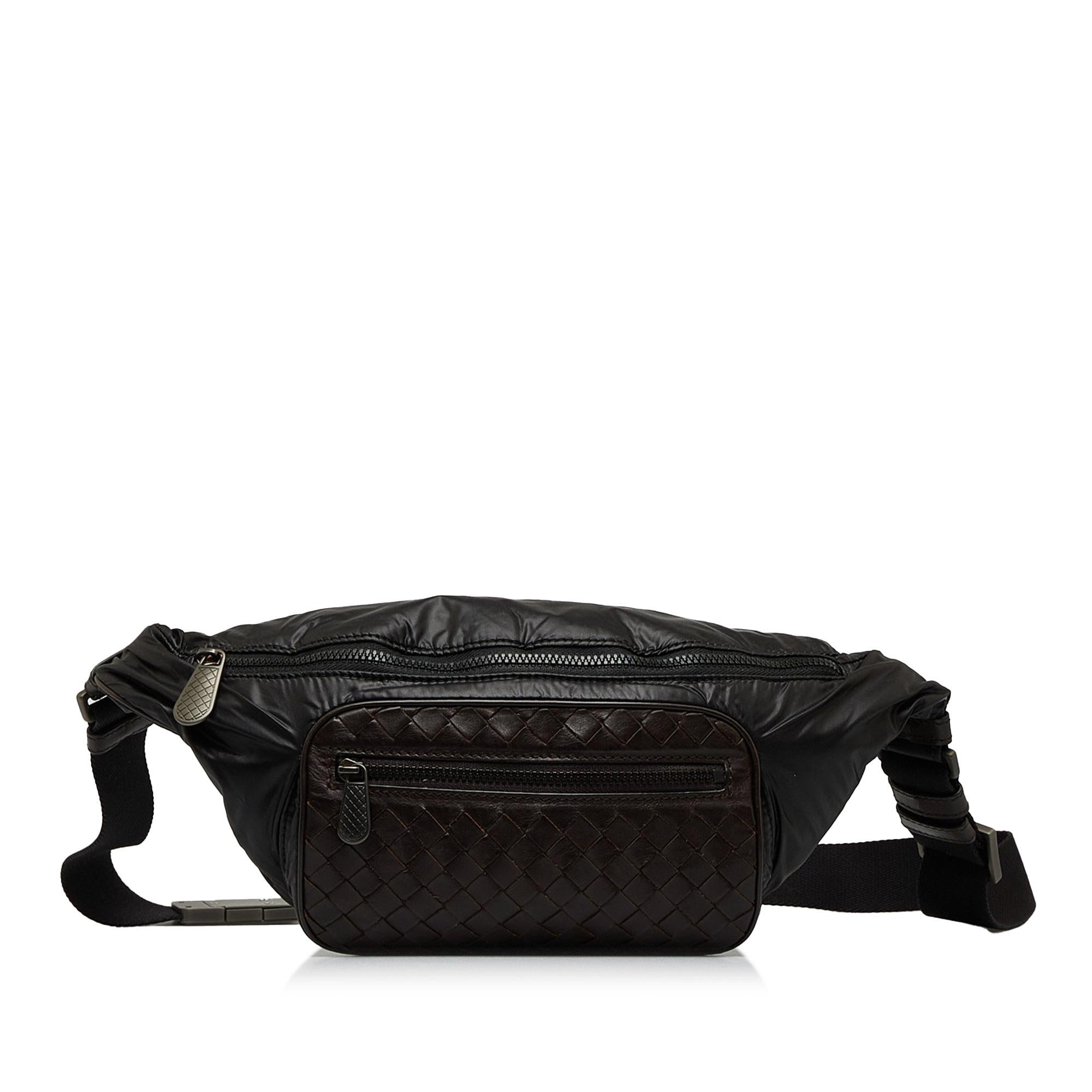 Bottega Veneta Intrecciato Nylon Belt Bag (SHG-8SHMYV)