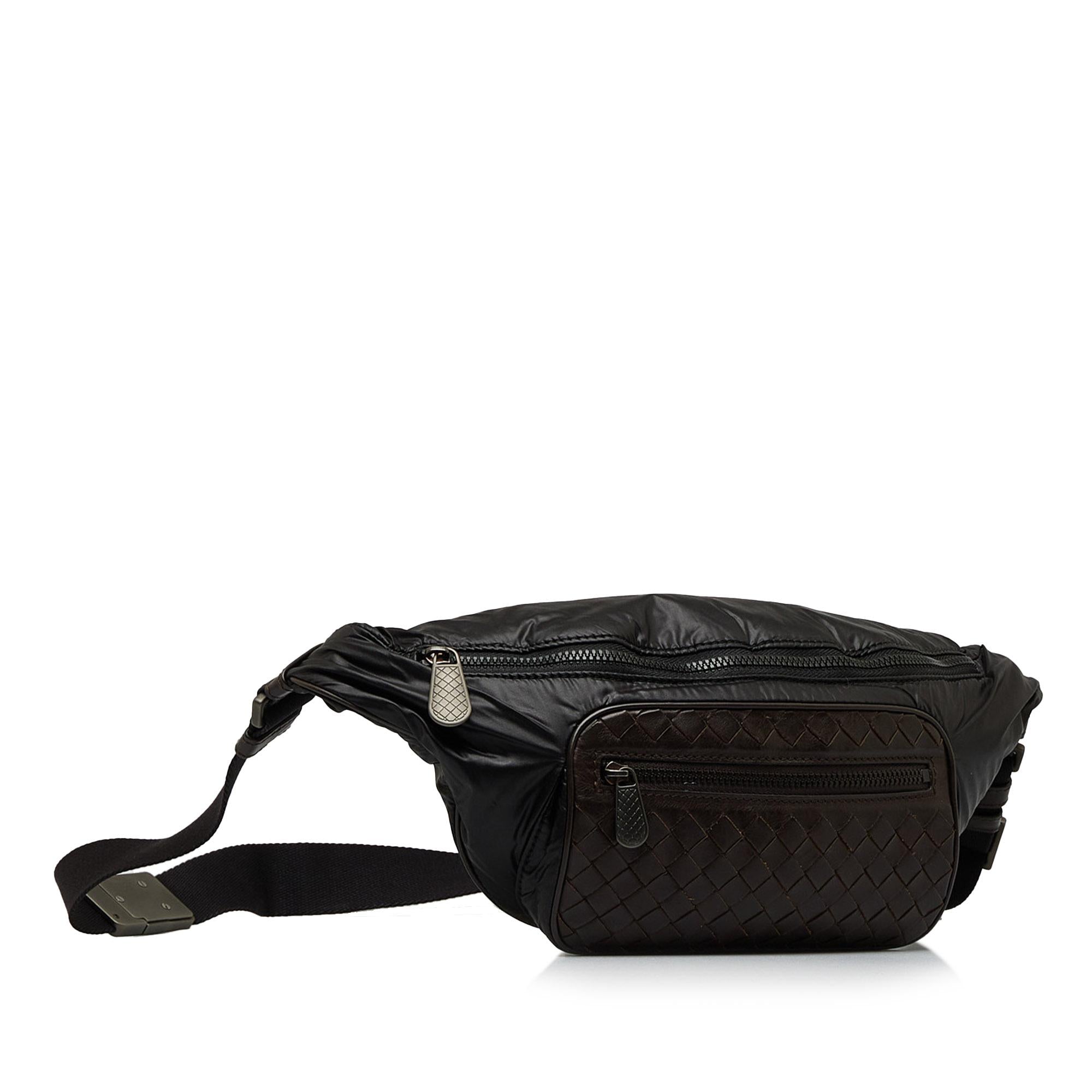 Bottega Veneta Intrecciato Nylon Belt Bag (SHG-8SHMYV)