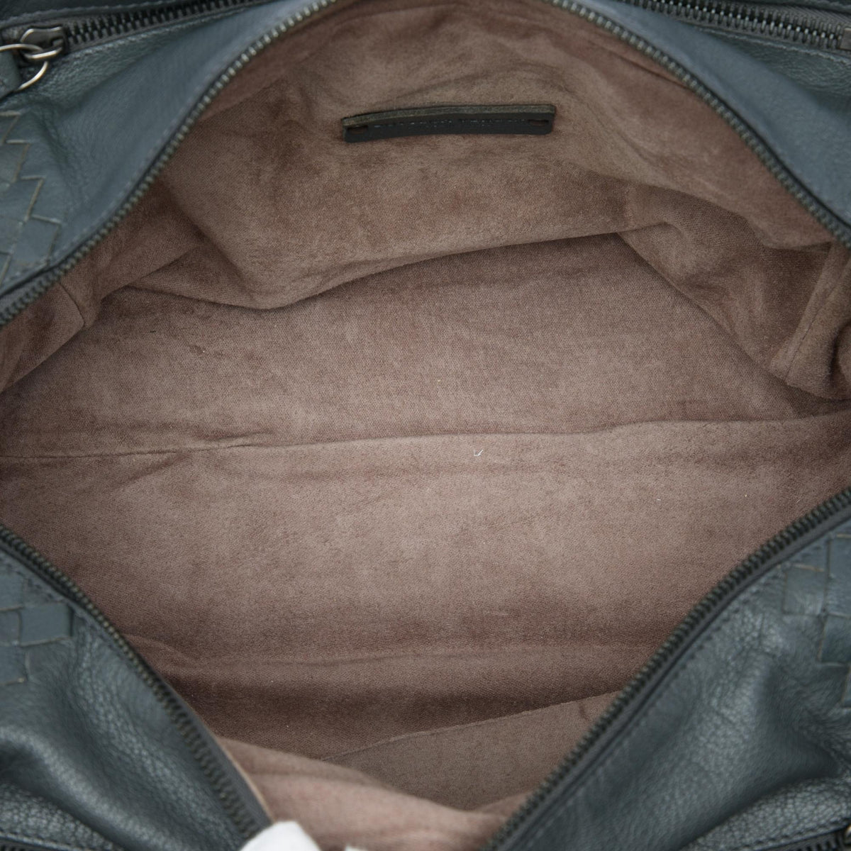 Bottega Veneta Intrecciato Trimmed Goatskin Madras Brera Handbag