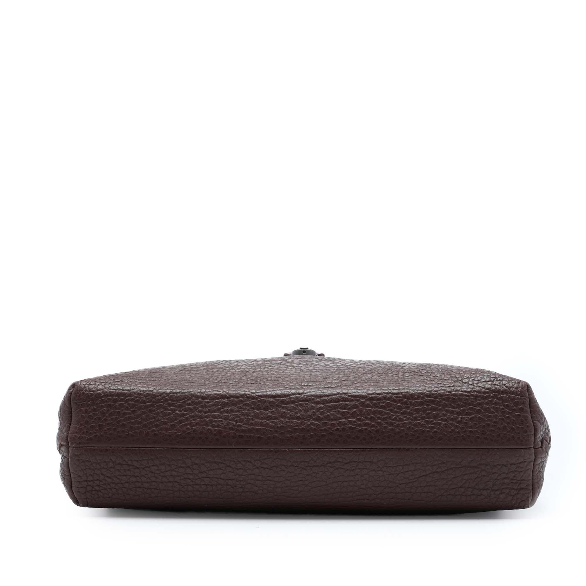 Bottega Veneta Intrecciato Trimmed Leather Business Bag