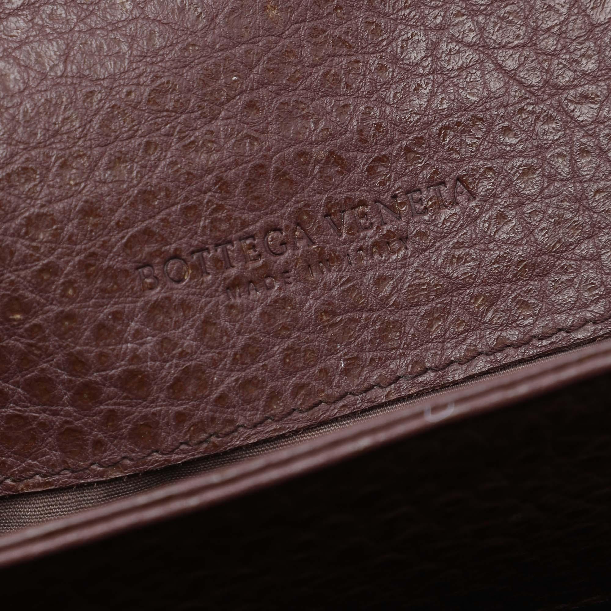 Bottega Veneta Intrecciato Trimmed Leather Business Bag