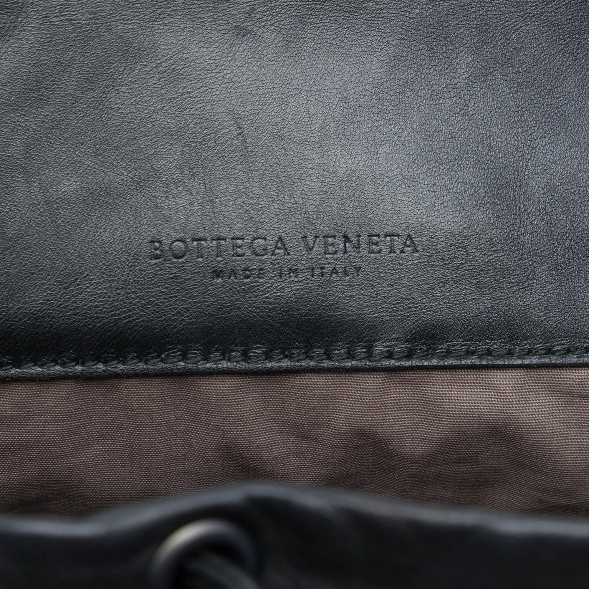 Bottega Veneta Intrecciato Trimmed Leather Drawstring Backpack
