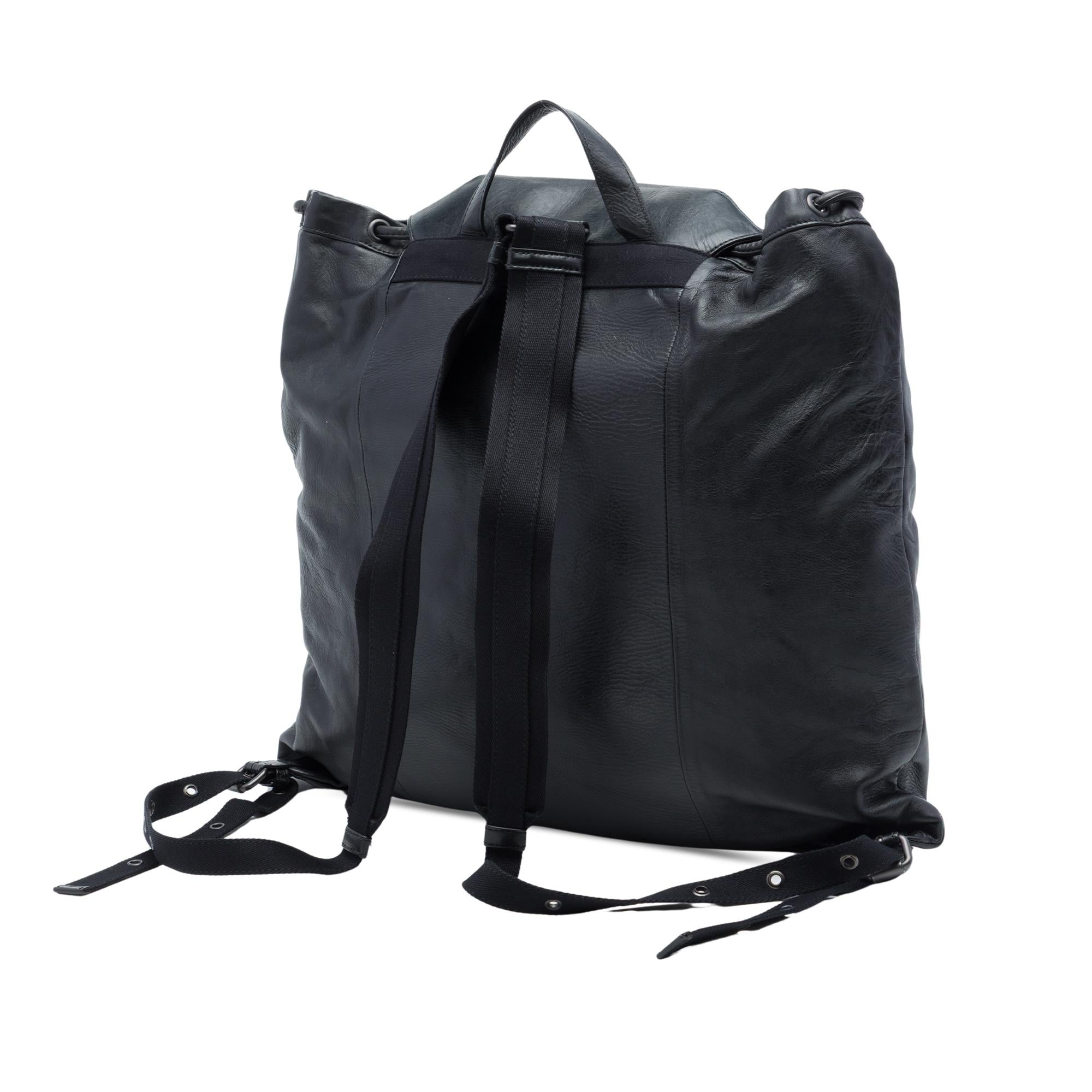 Bottega Veneta Intrecciato Trimmed Leather Drawstring Backpack