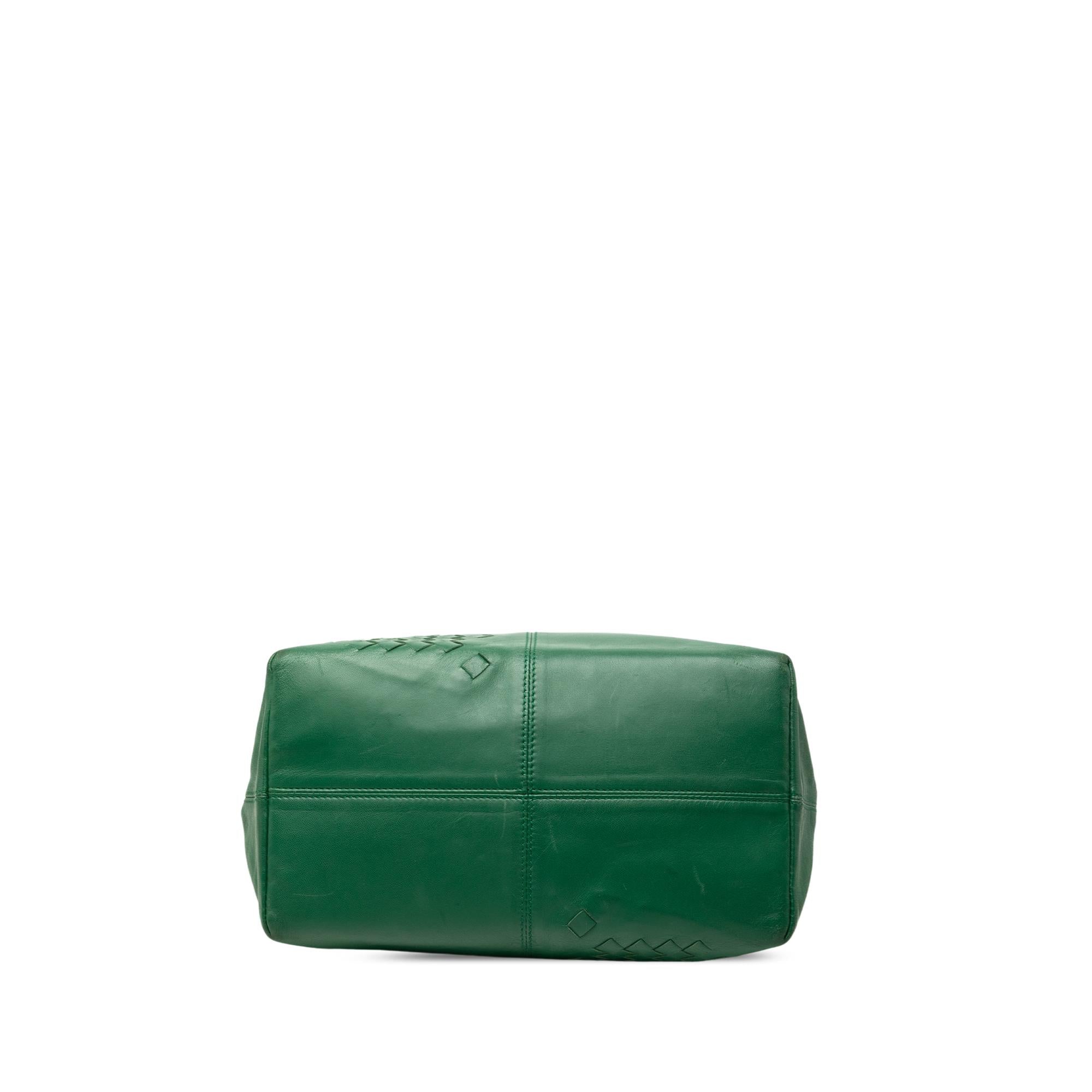 Bottega Veneta Intrecciato Trimmed Leather Regent Tote