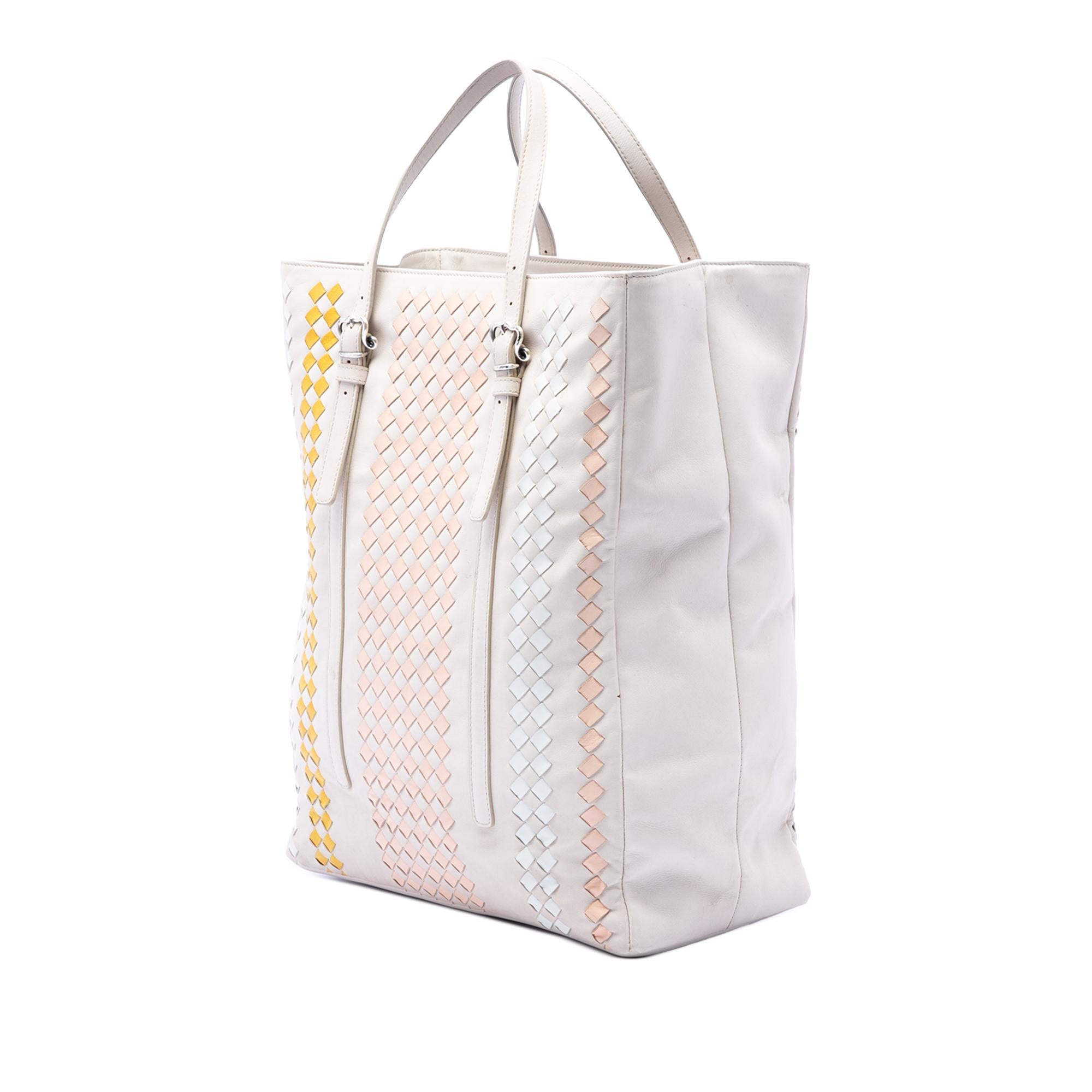 Bottega Veneta Intrecciato Trimmed Nappa Belted Tote