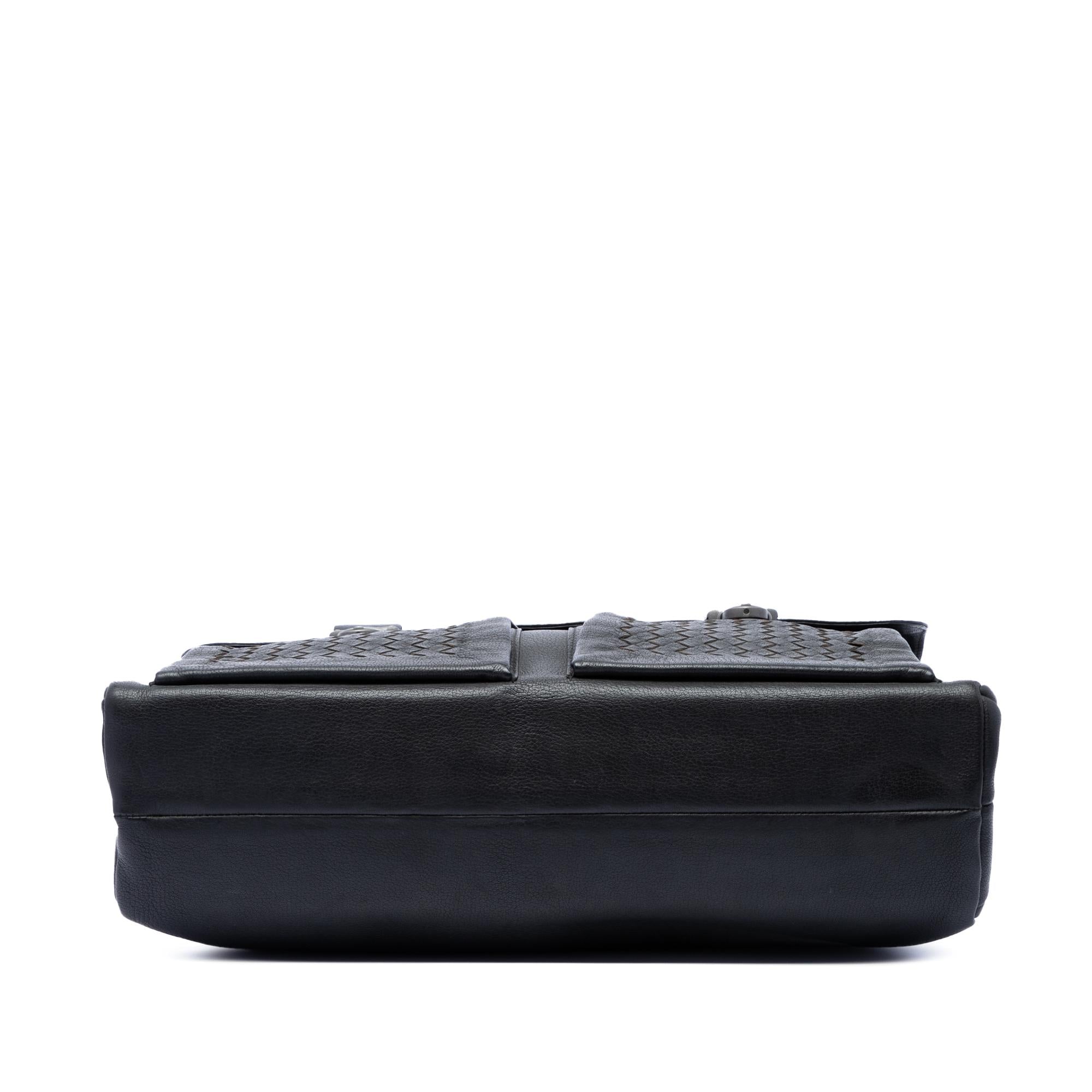 Bottega Veneta Intrecciato Trimmed Nappa Business Bag