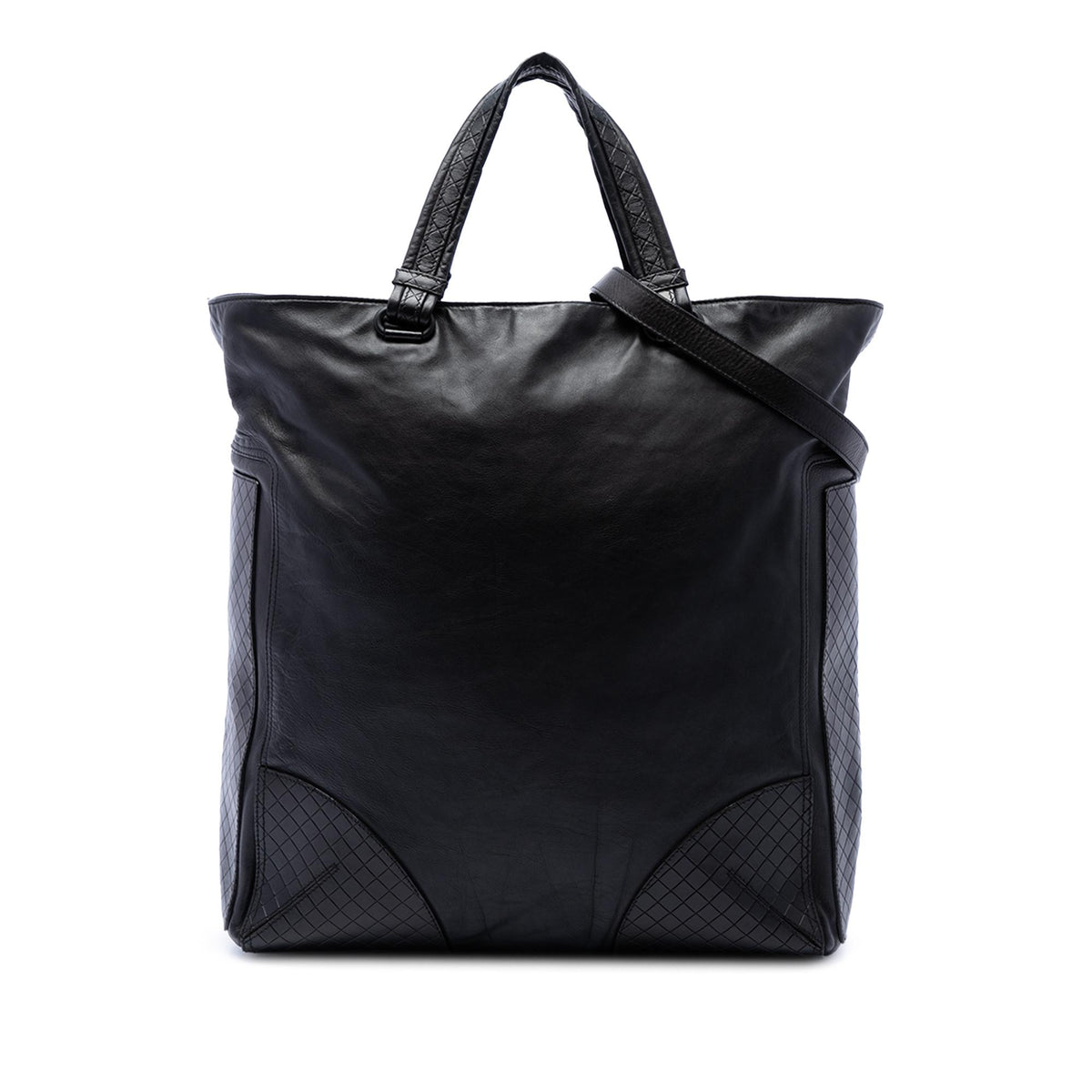 Bottega Veneta Intrecciato Trimmed Nappa Convertible Tote
