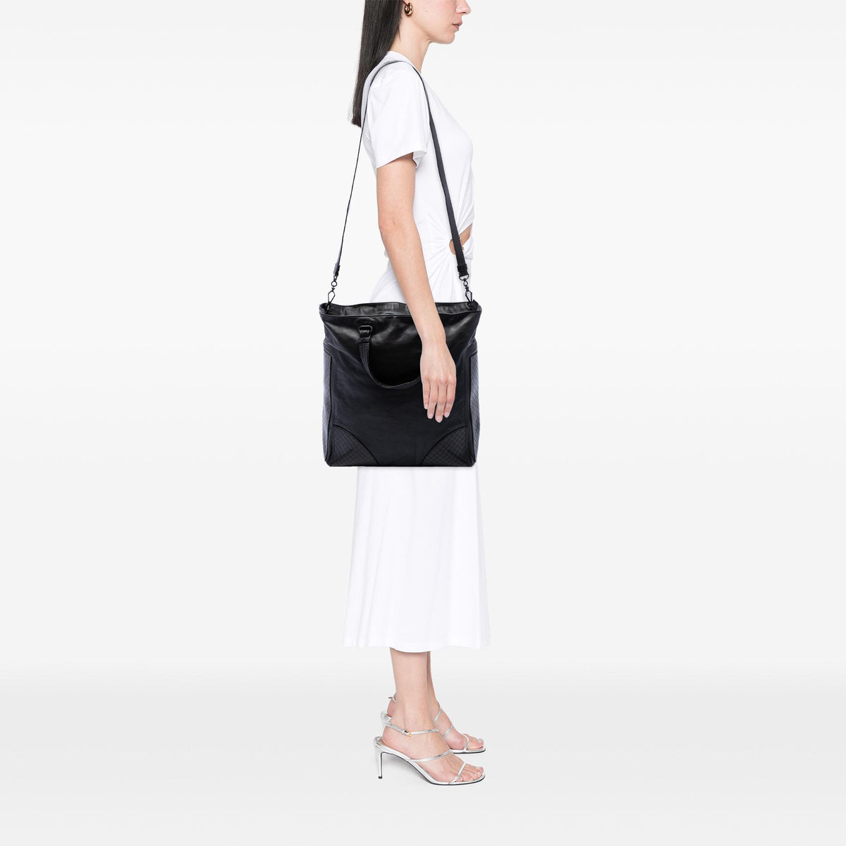 Bottega Veneta Intrecciato Trimmed Nappa Convertible Tote
