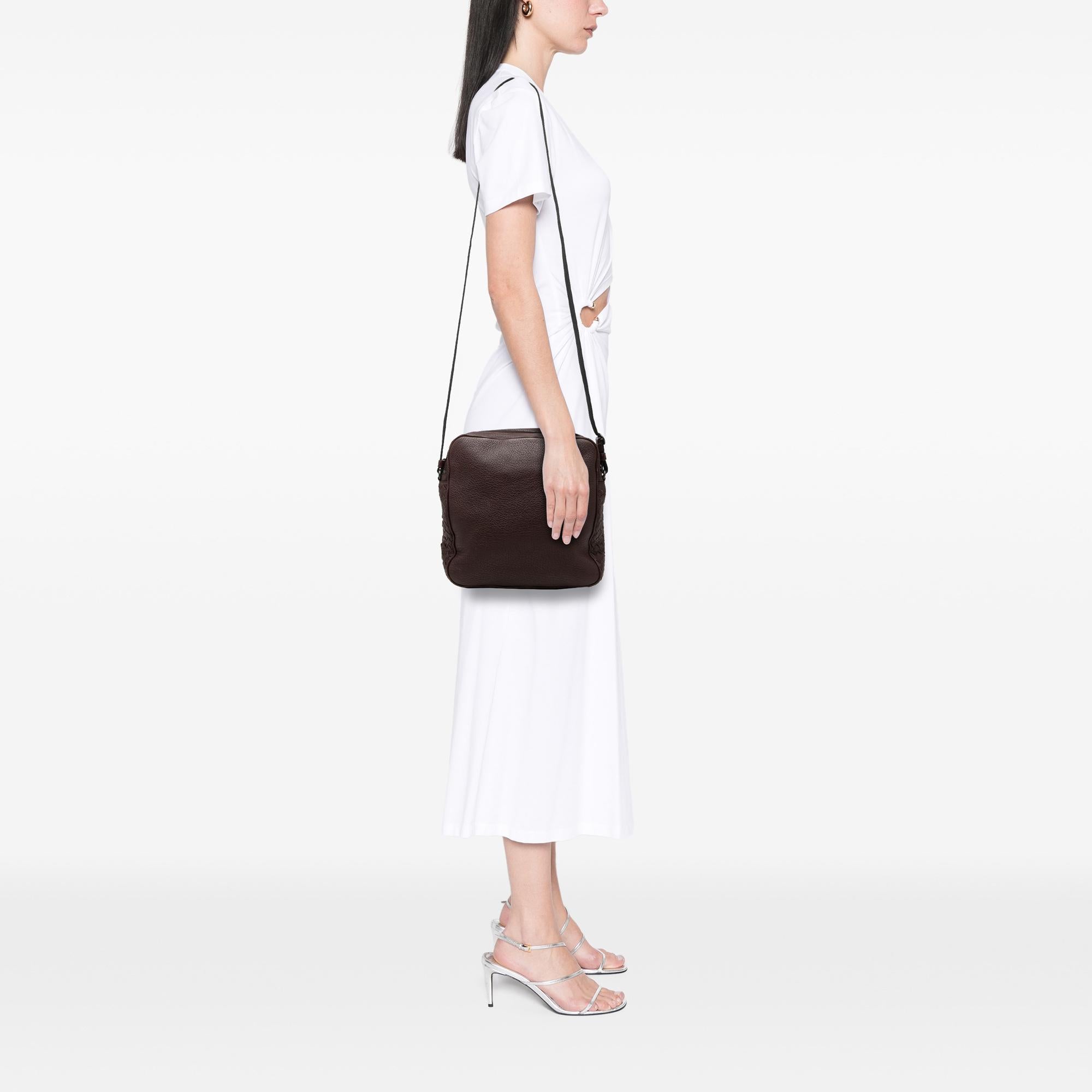 Bottega Veneta Intrecciato Trimmed Nappa Messenger Bag