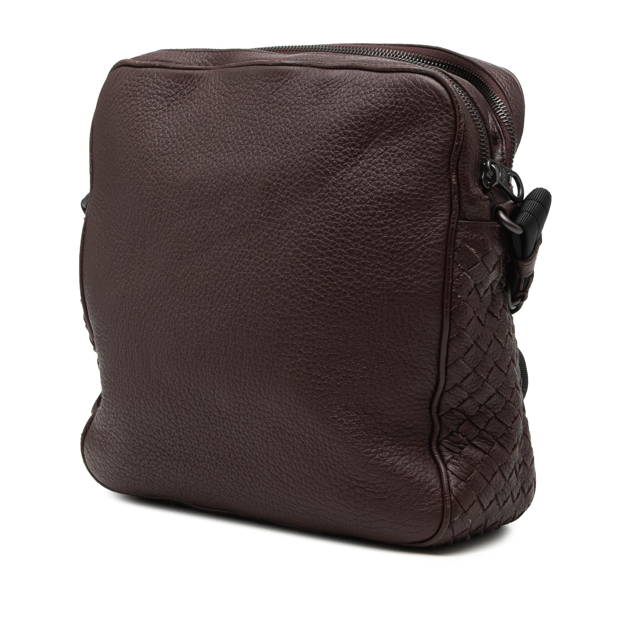 Bottega Veneta Intrecciato Trimmed Nappa Messenger Bag